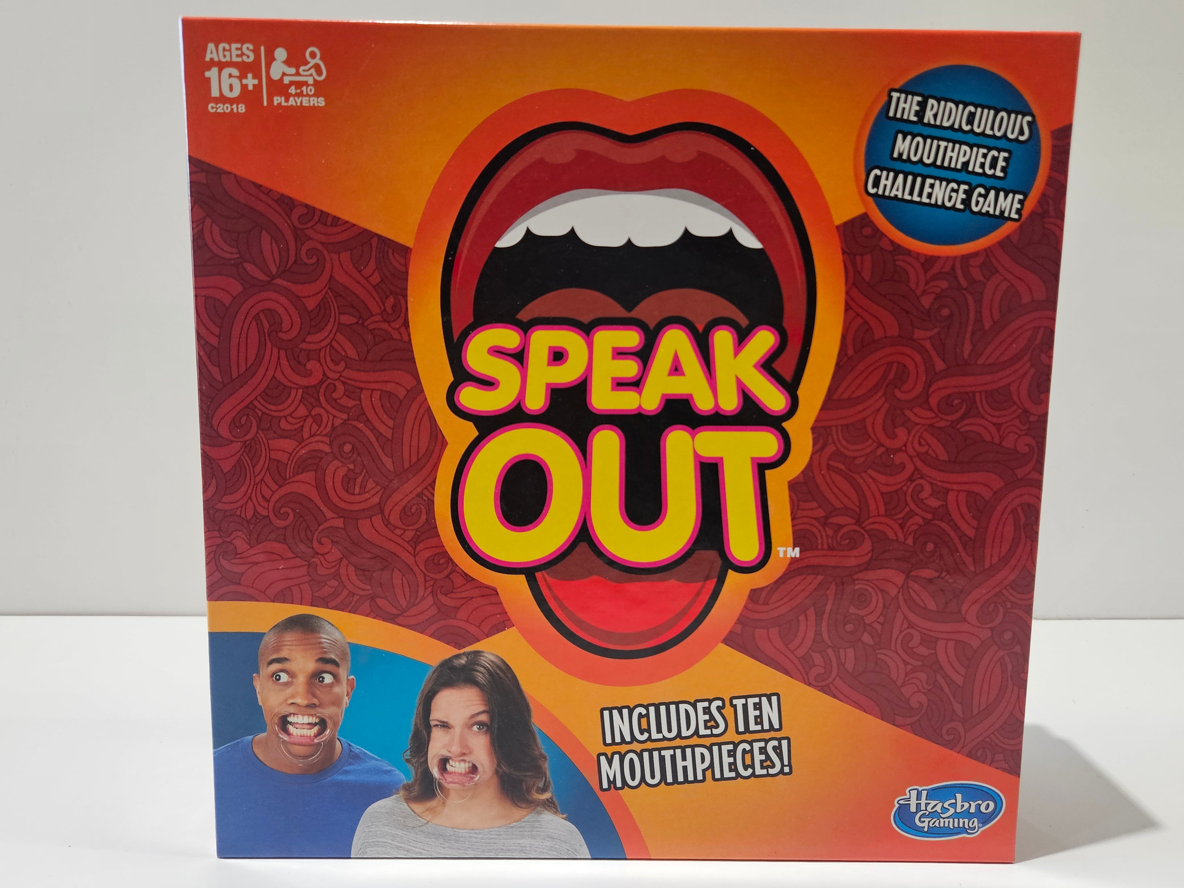 Hasbro Speak Out Mouthpiece Challenge Party Game Ages 16+ 2016 Complete Boxed