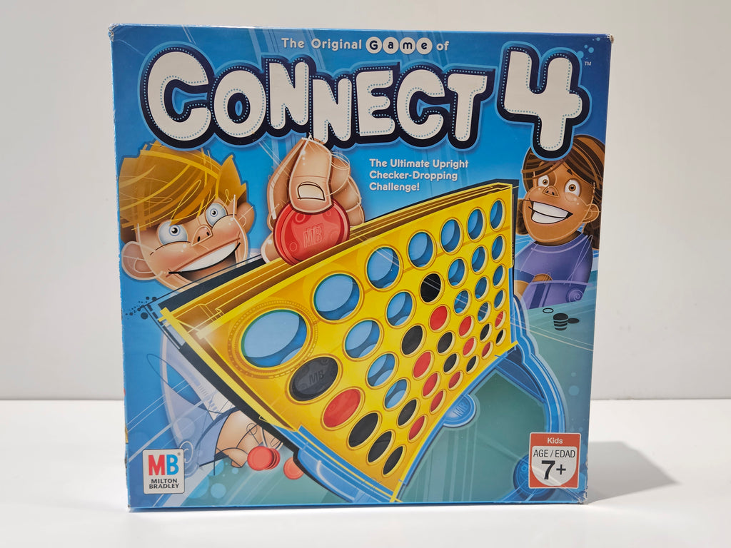 Milton Bradley Connect 4 Original Strategy Board Game Kids Ages 7+ Complete