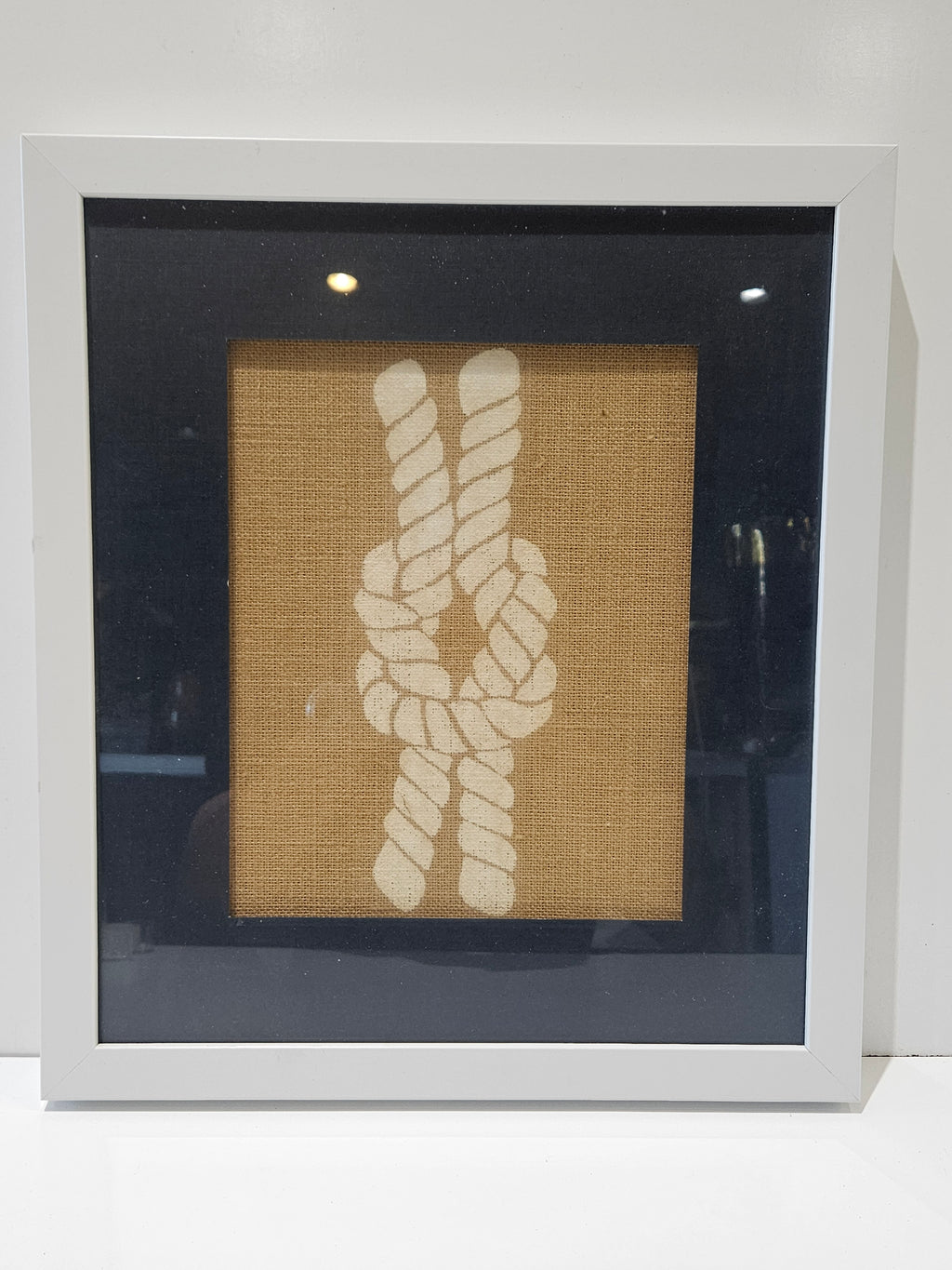 Set Of 4 Nautical Rope Knot Framed Wall Art Coastal Beach Farmhouse Decor Prints