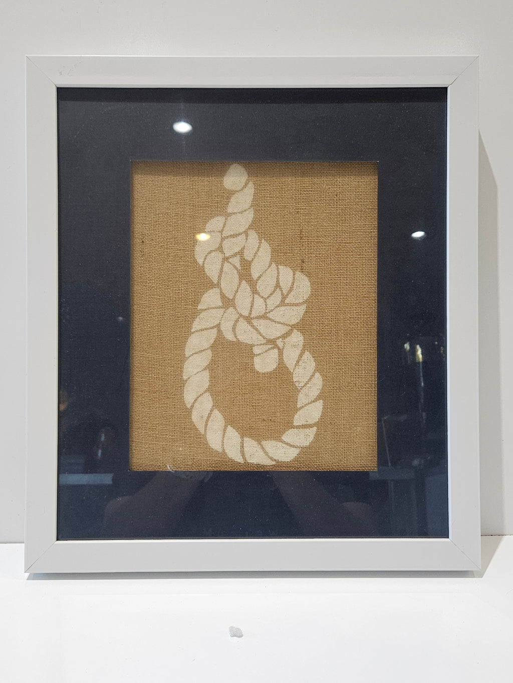 Set Of 4 Nautical Rope Knot Framed Wall Art Coastal Beach Farmhouse Decor Prints