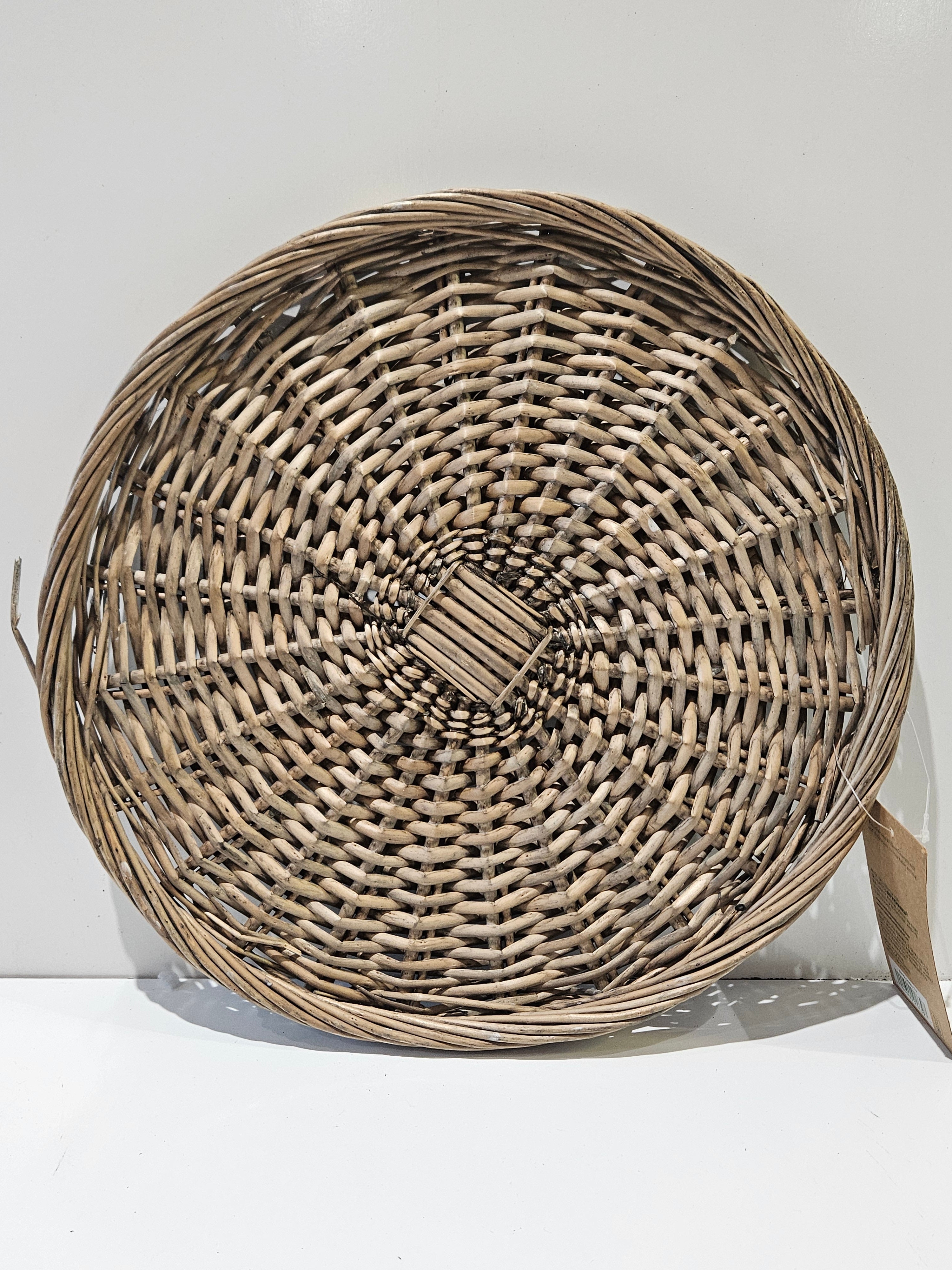 Bee & Willow 14 Inch Round Willow Charger Plate Woven Rattan Farmhouse Table Decor