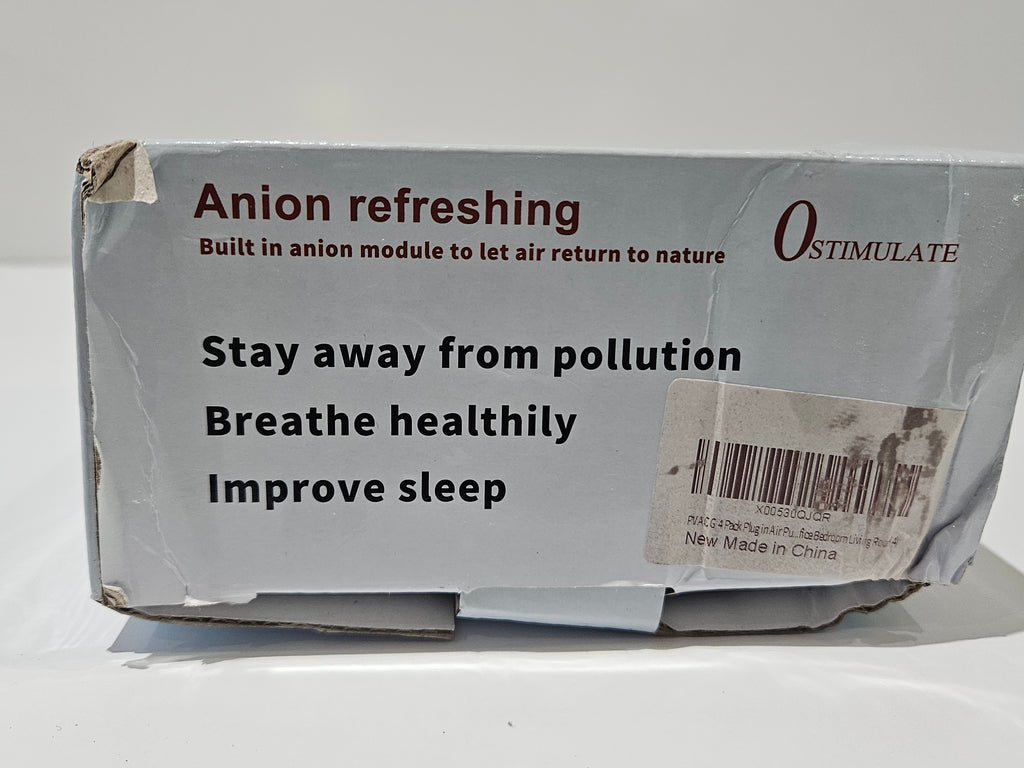 X4 Negative Ion Air Purifier Plug In PM2.5 Smoke Dust Pollen Air Cleaner 4 Pack