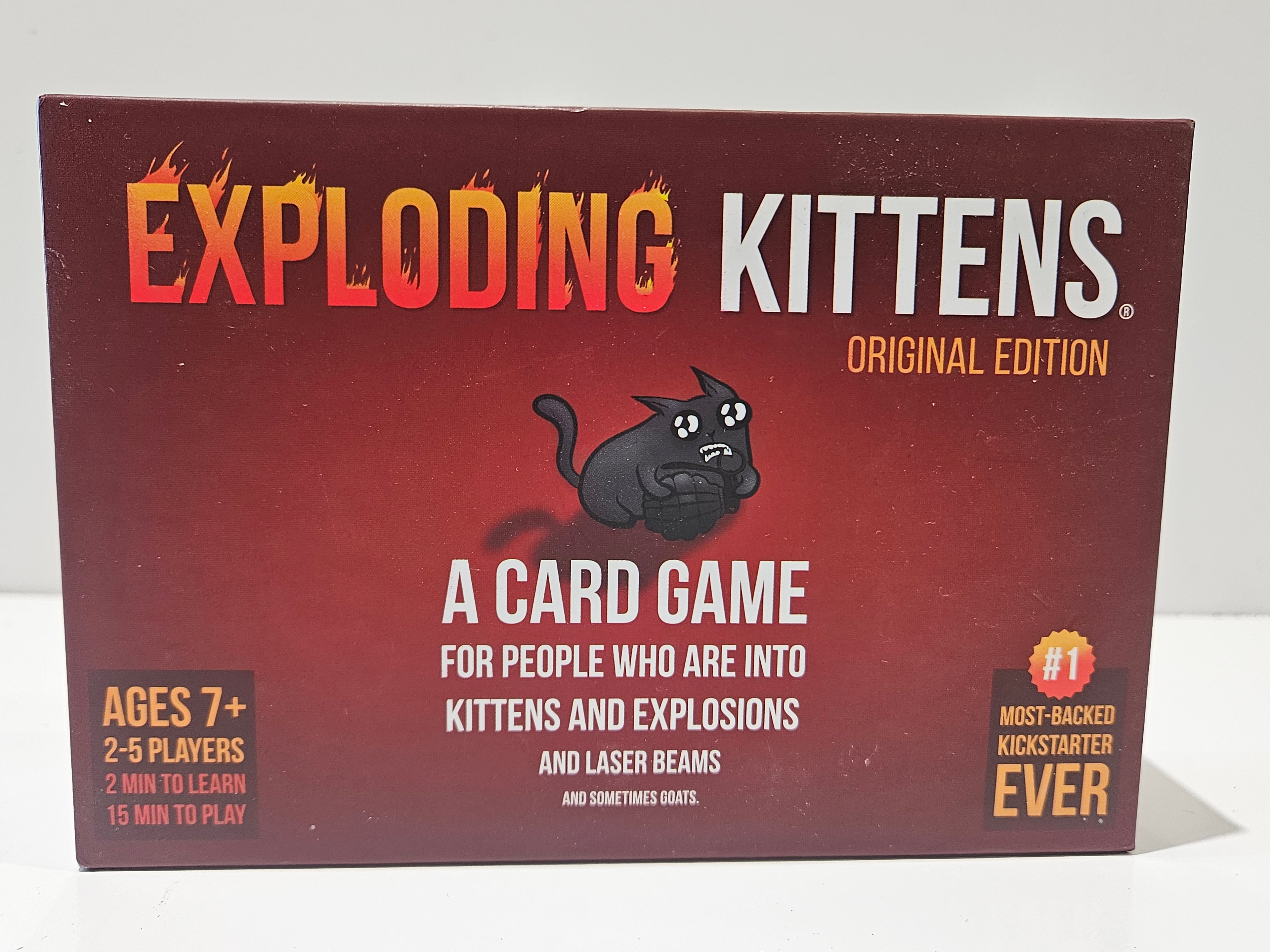 Exploding Kittens Original Edition Card Game Complete Family Party Game 2019 Fun