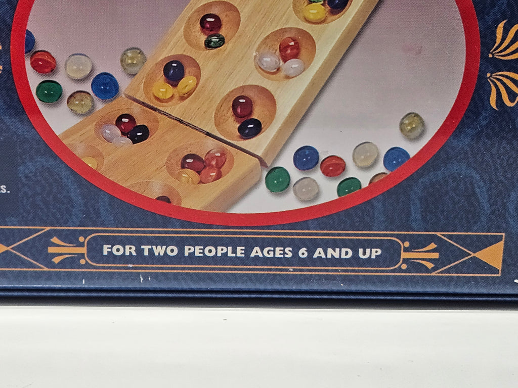 Cardinal Solid Wood Mancala Board Game No. 18001 Gemstone Playing Pieces Classic
