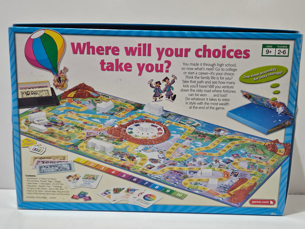 Milton Bradley The Game Of Life Family Board Game Complete Edition Ages 9+ 2-6 Players