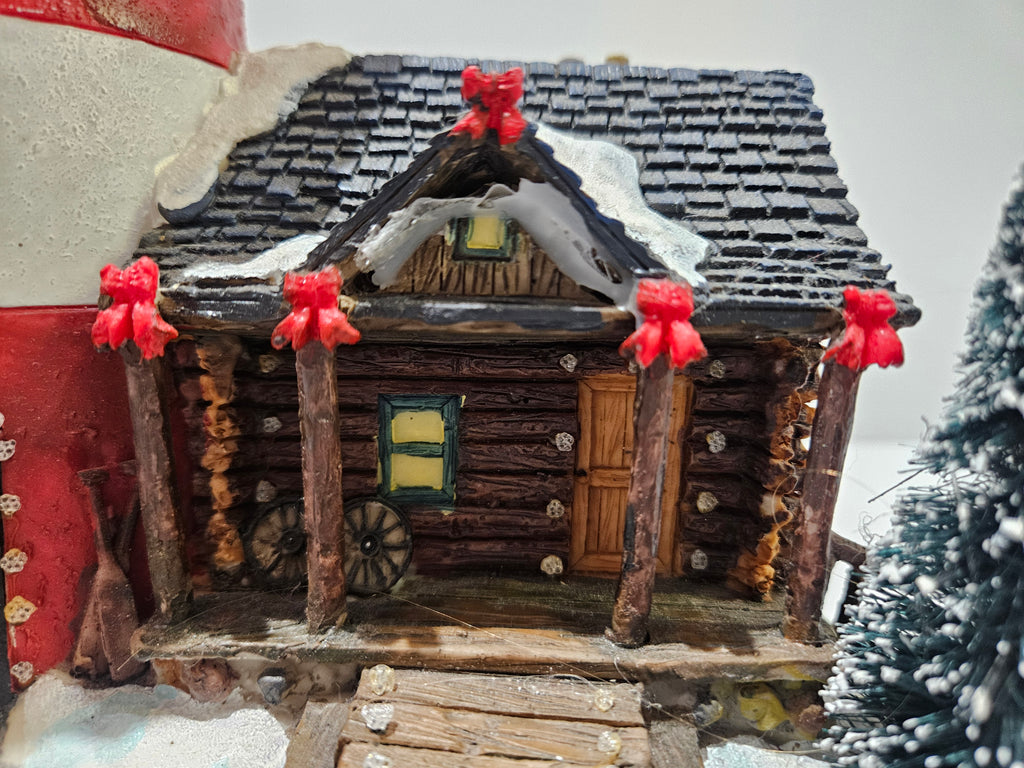 Fiber Optic Holiday Lighthouse Christmas Village Decor 12.5 Inch Lighted Display