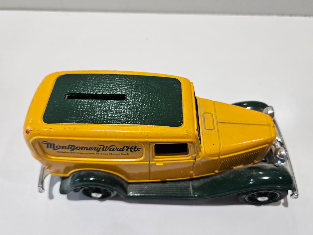 Vintage Montgomery Ward & Co. 1931 Panel Delivery Bank Die Cast Coin Bank Truck