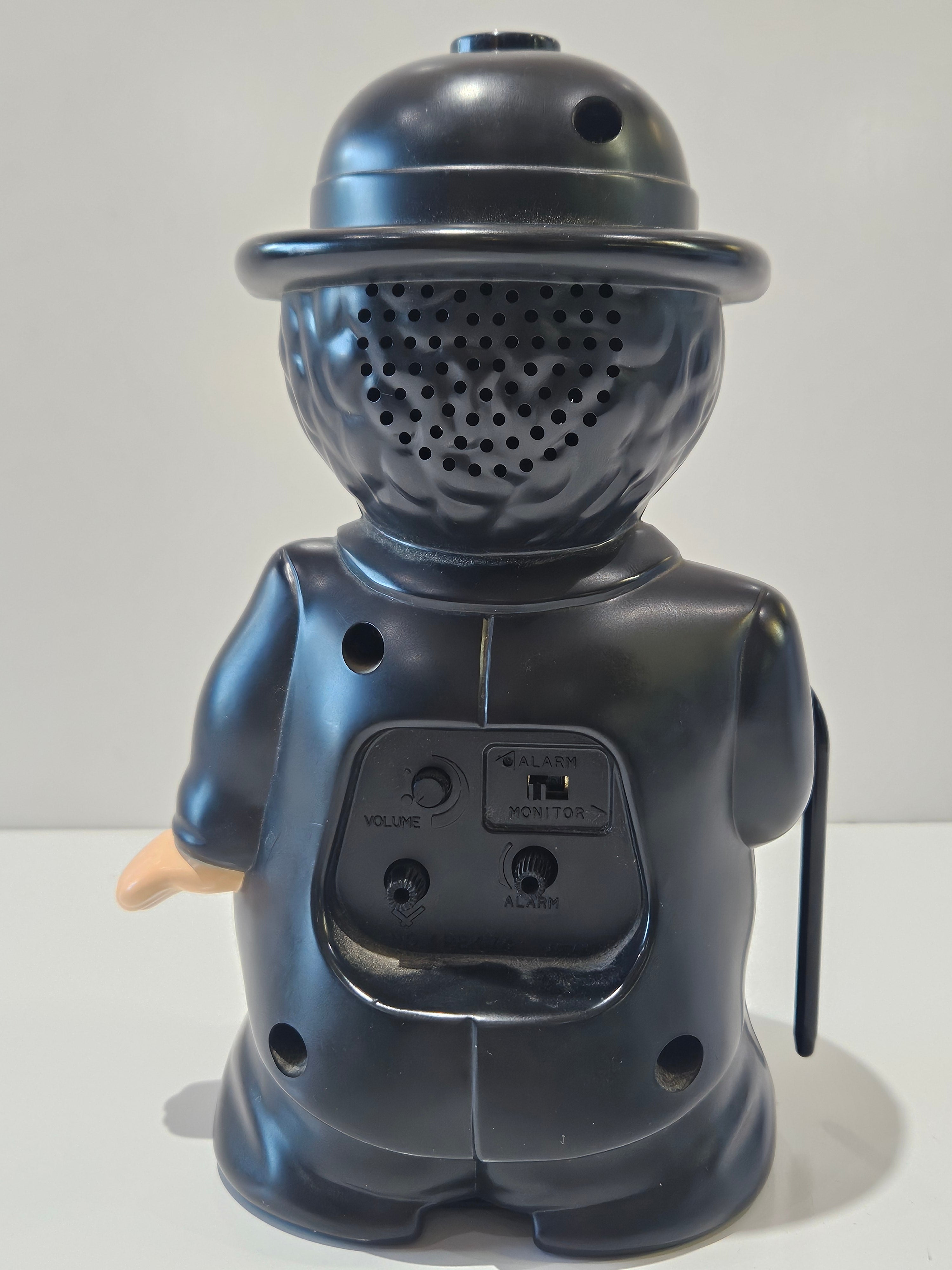 Vintage Charlie Chaplin Talking Alarm Clock Rhythm Quartz Bubbles Inc Figure