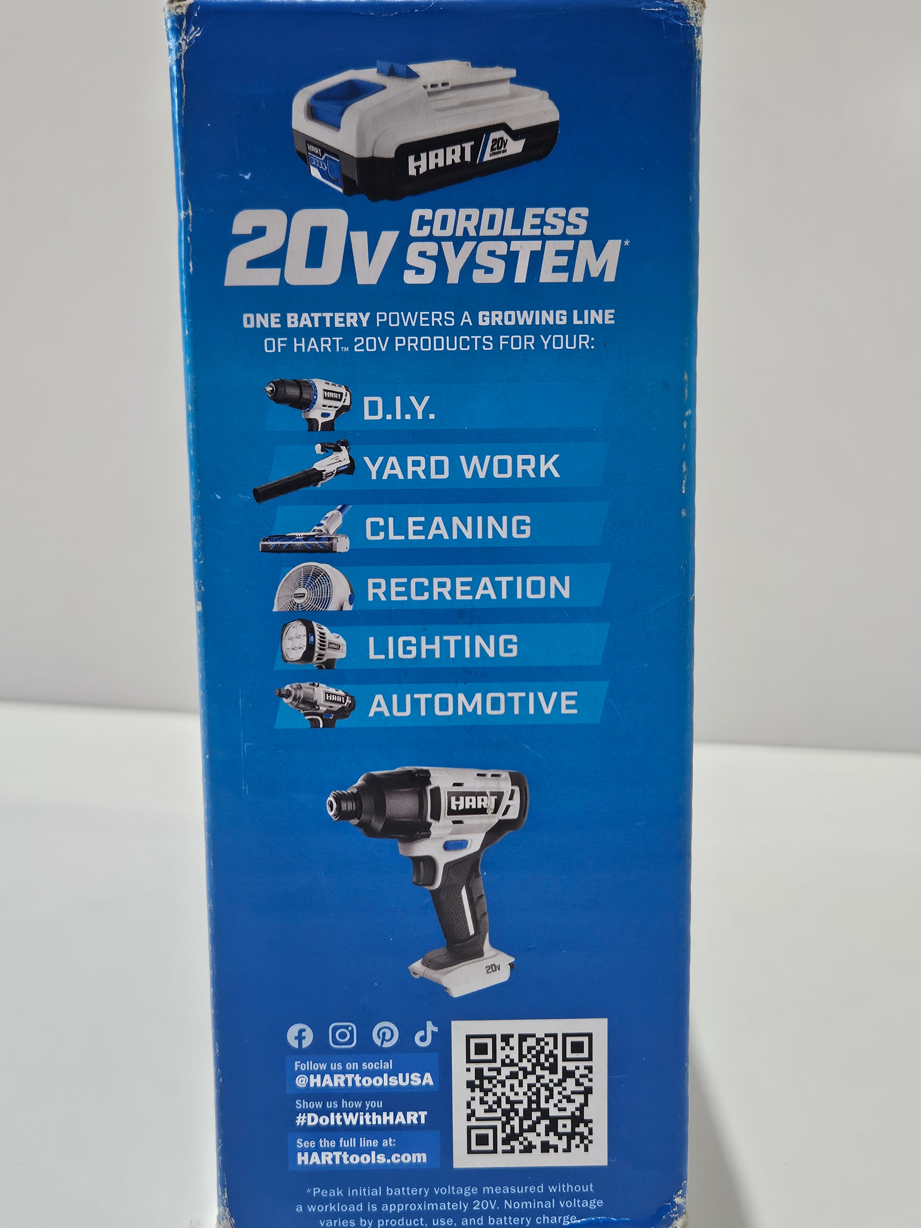 HART 20V Cordless Impact Driver HPID02 Tool Only 1/4" Hex Lithium-Ion Driver
