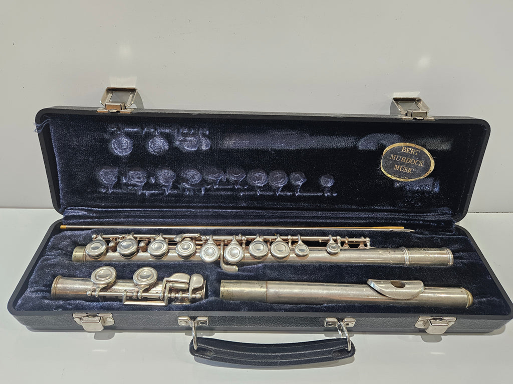 Artley Silver Plated Student Concert Flute With Hard Case Bert Murdock Music