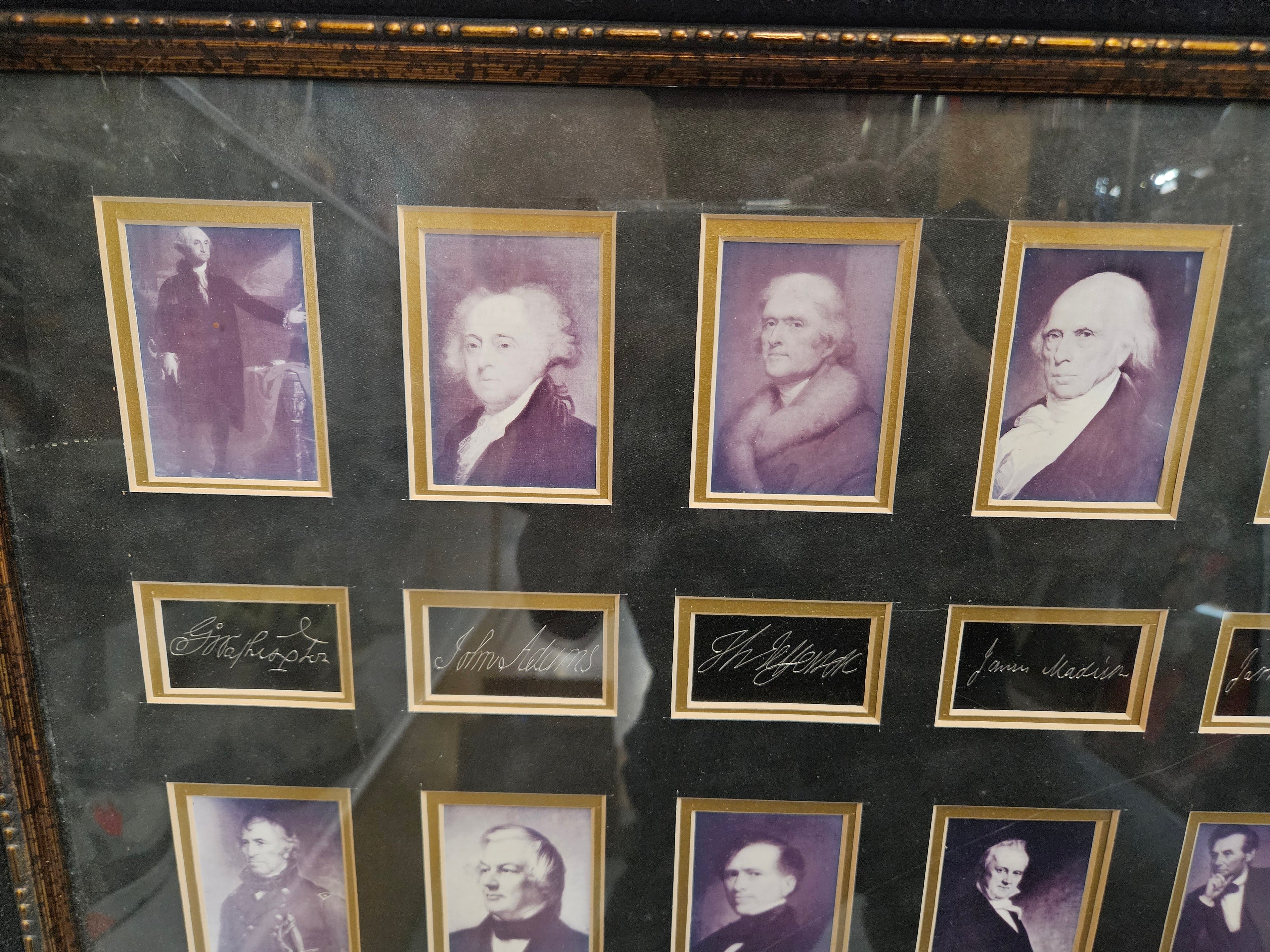 Limited Edition "United States Presidents" Framed Portrait & Facsimile Signature Display, Limited Edition