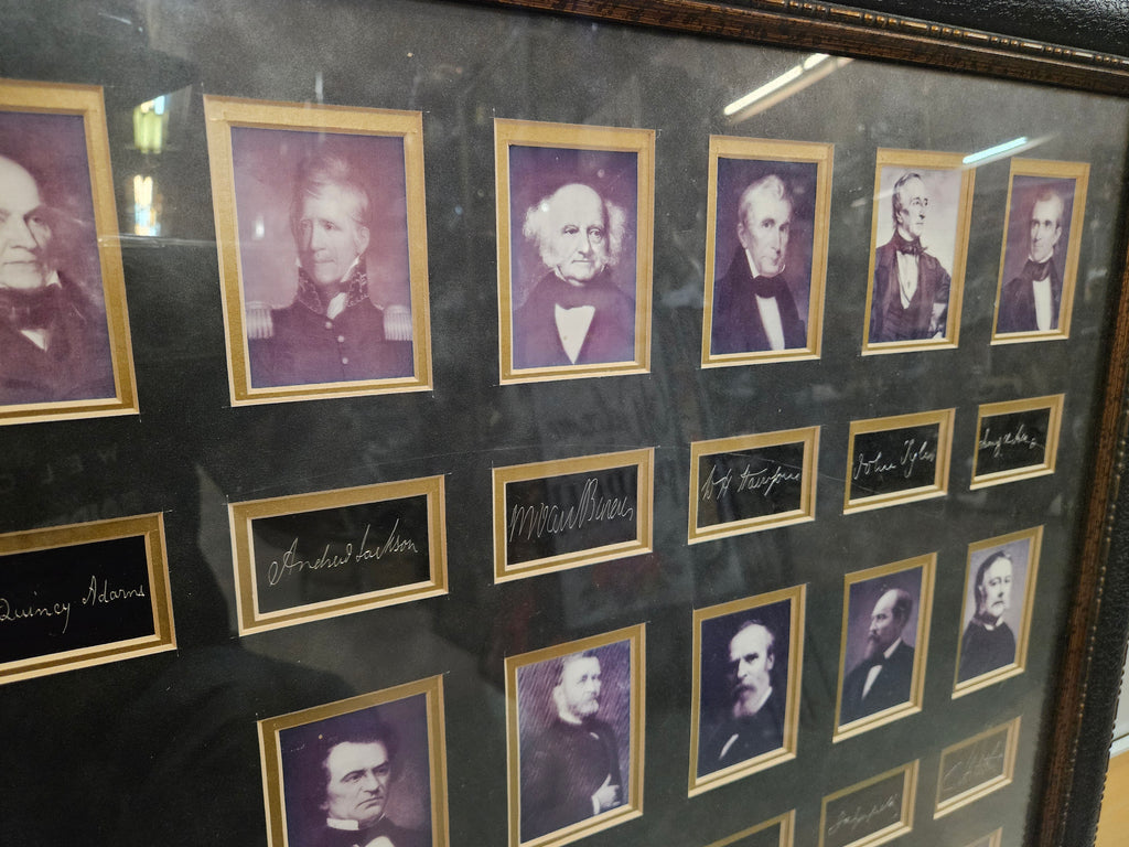 Limited Edition "United States Presidents" Framed Portrait & Facsimile Signature Display, Limited Edition