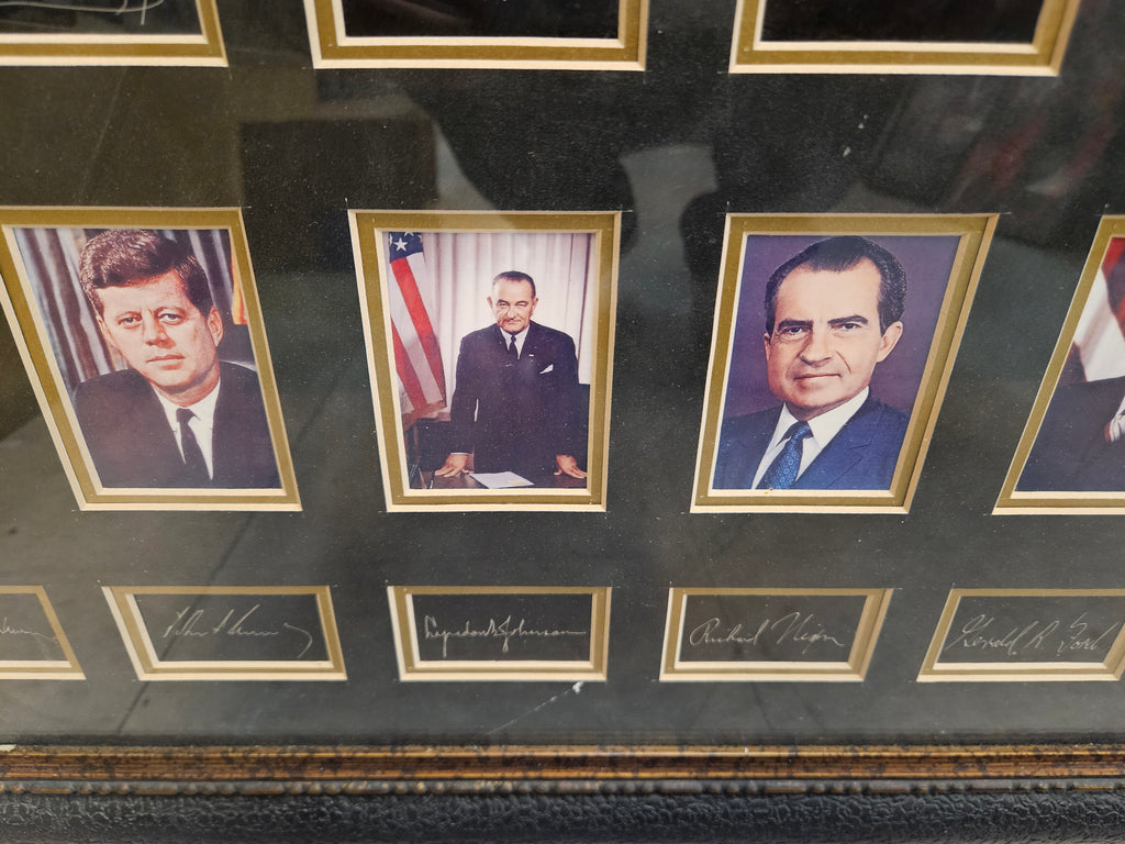 Limited Edition "United States Presidents" Framed Portrait & Facsimile Signature Display, Limited Edition