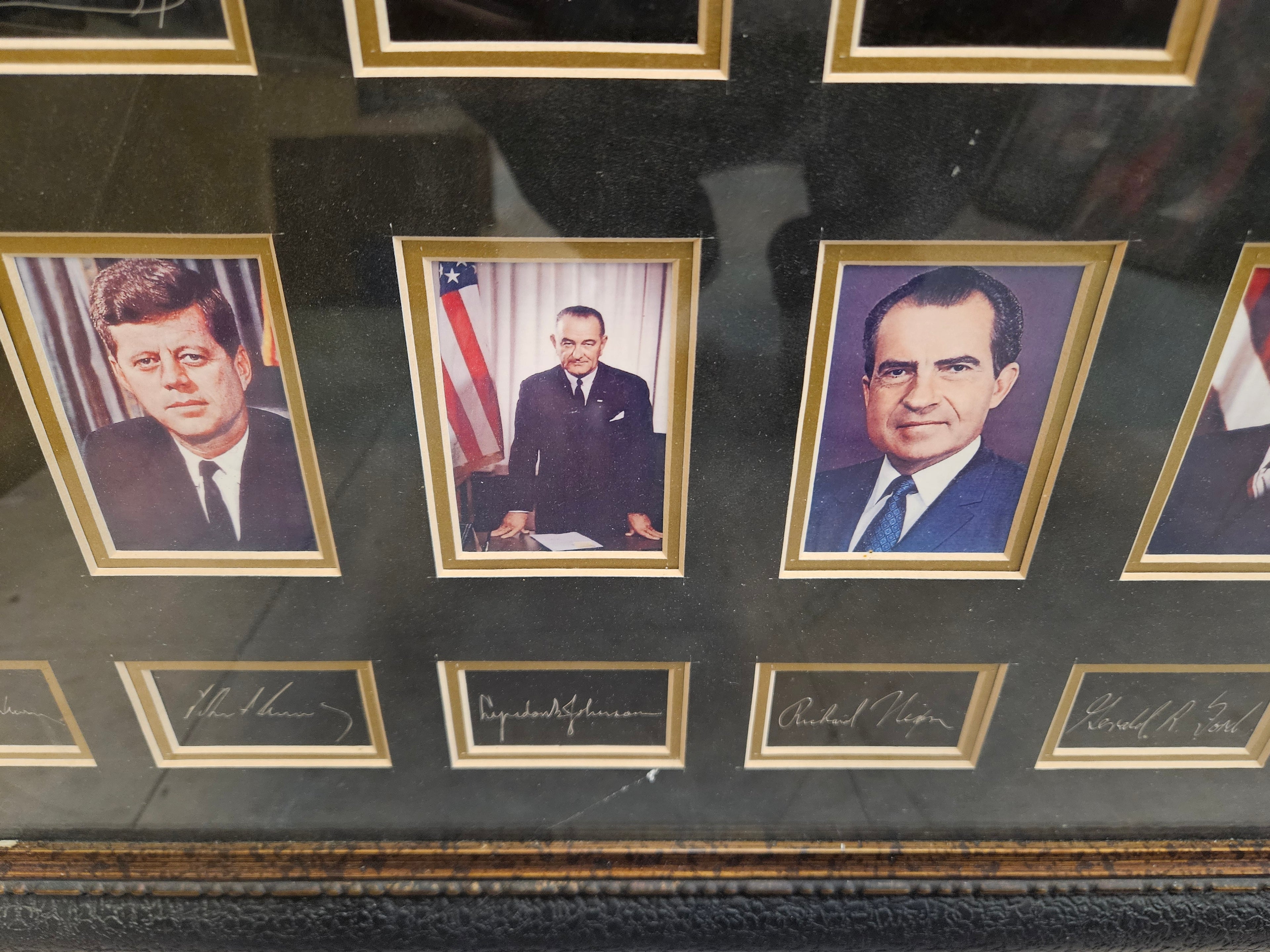 Limited Edition "United States Presidents" Framed Portrait & Facsimile Signature Display, Limited Edition