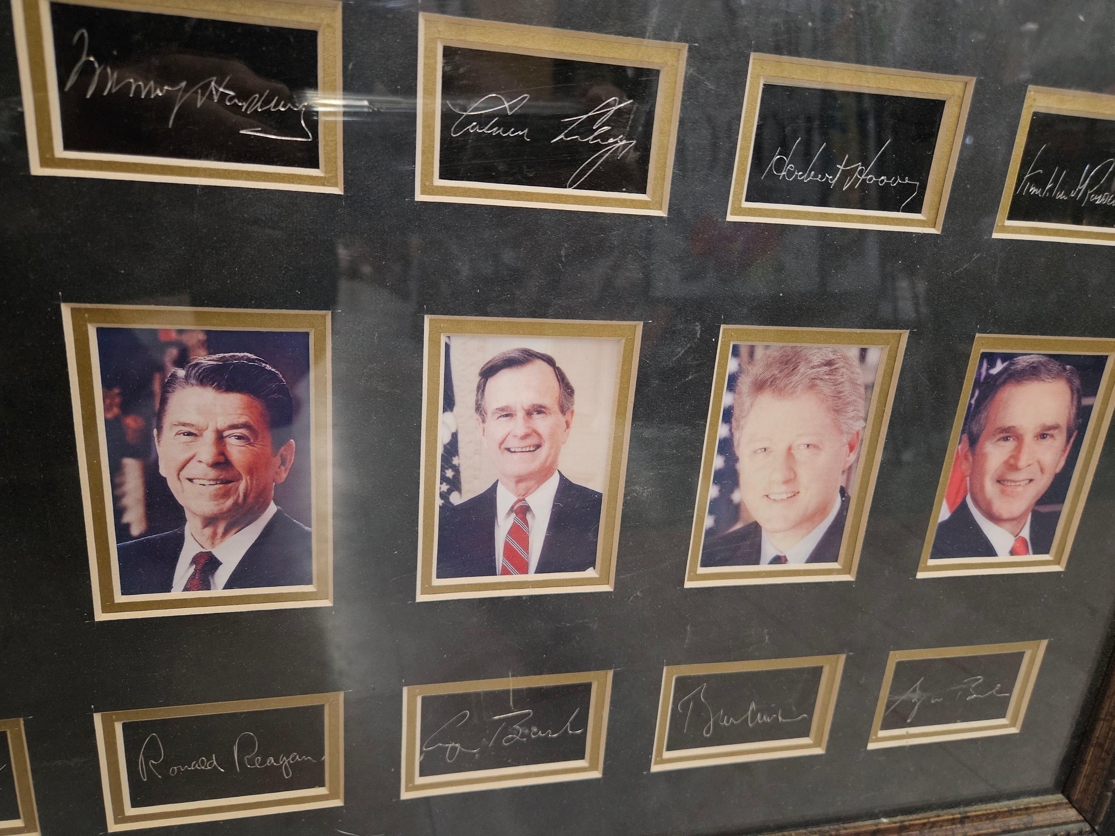Limited Edition "United States Presidents" Framed Portrait & Facsimile Signature Display, Limited Edition