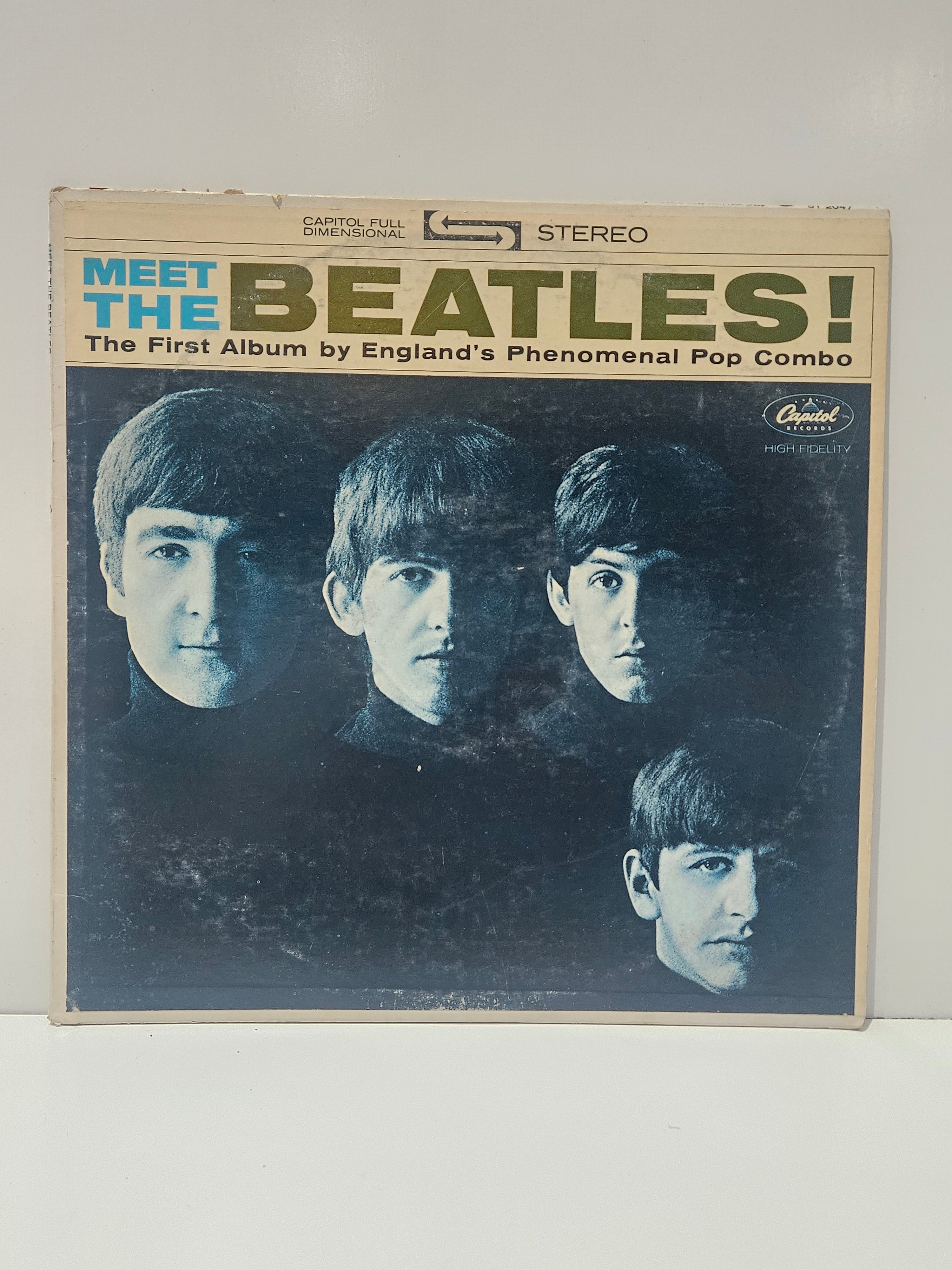 Vintage Meet The Beatles! Capitol ST-2047 Stereo Vinyl LP Record First Album USA