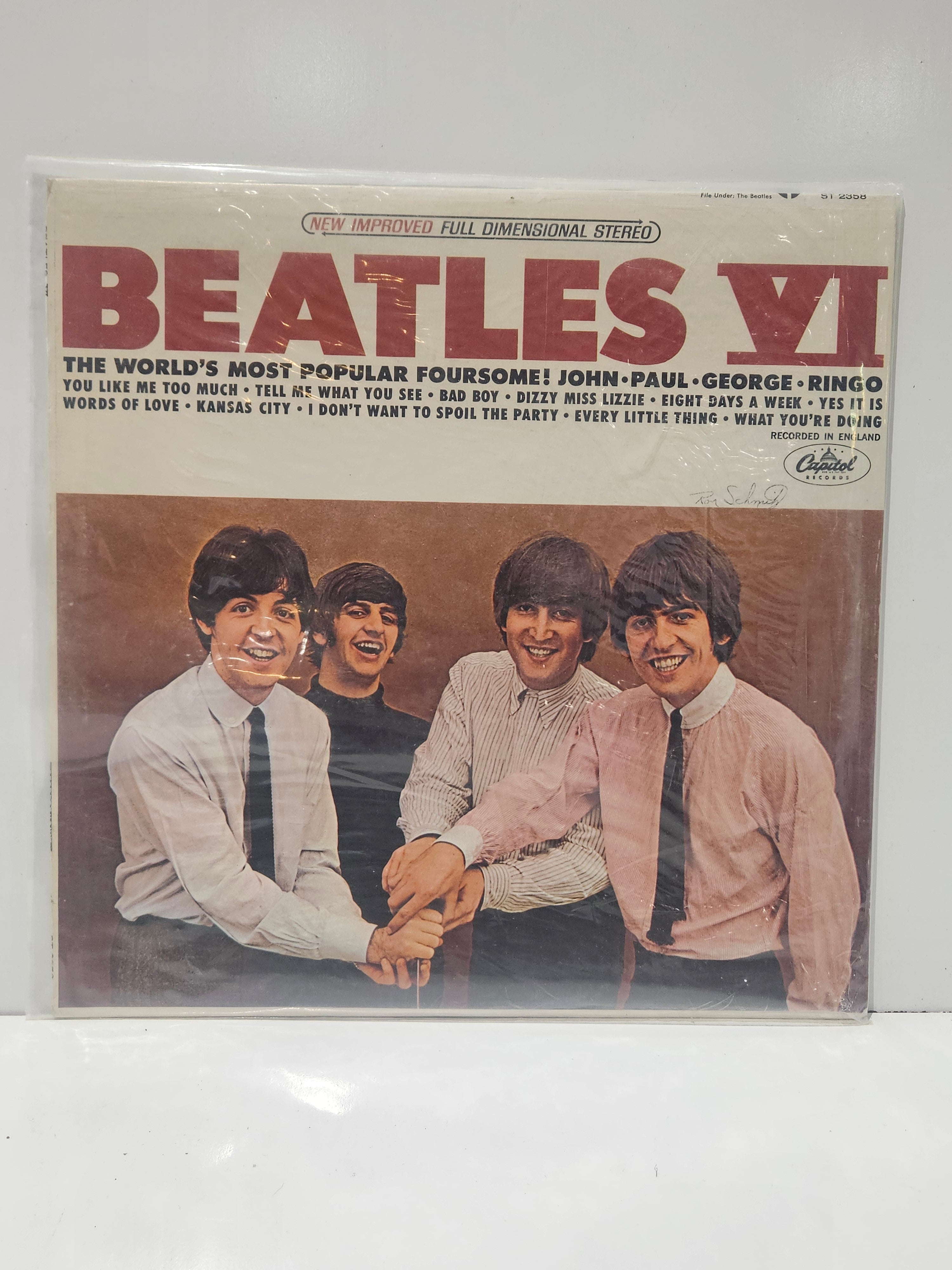 Vintage Beatles VI Capitol ST-2358 Full Dimensional Stereo Vinyl LP Record Album