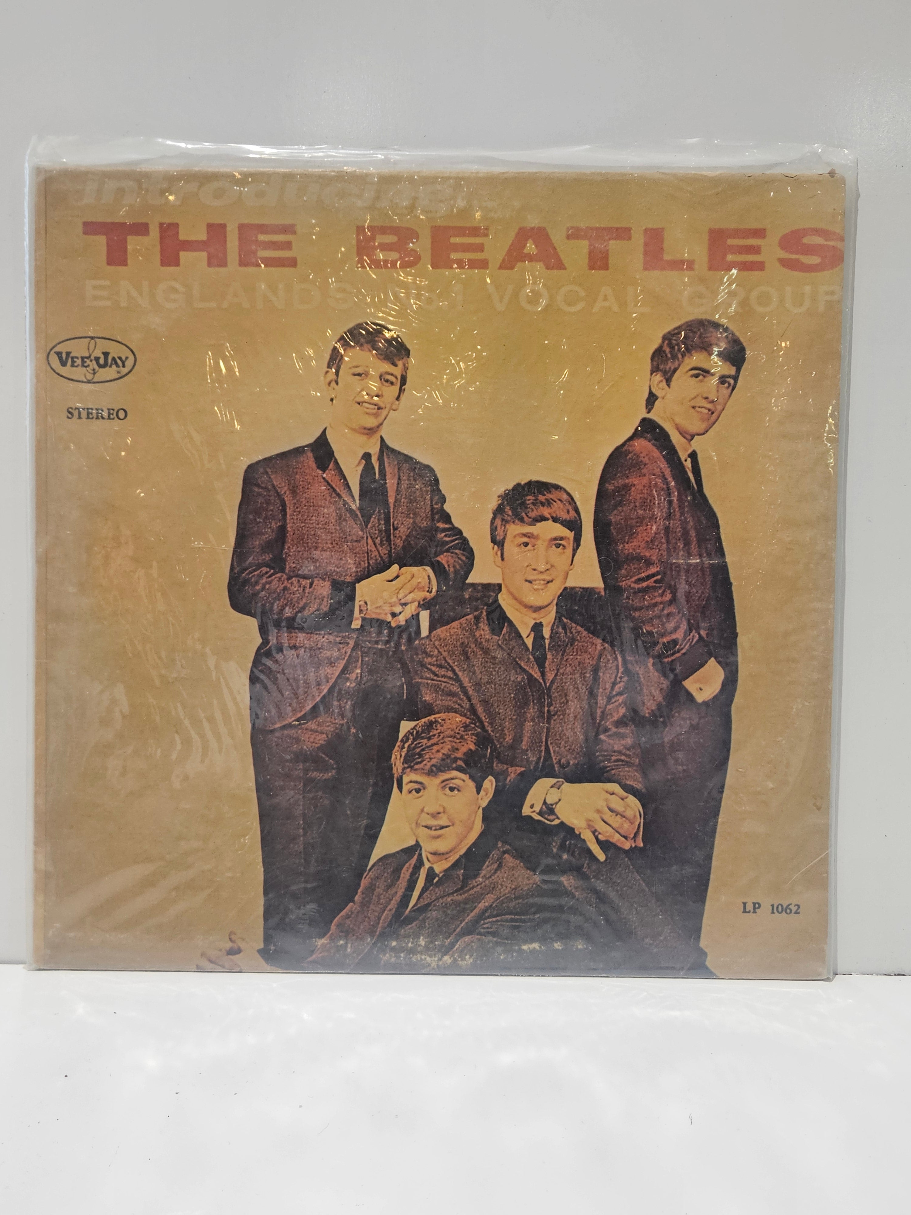 Vintage Introducing The Beatles Vee-Jay LP 1062 Stereo Vinyl Record Album Rare