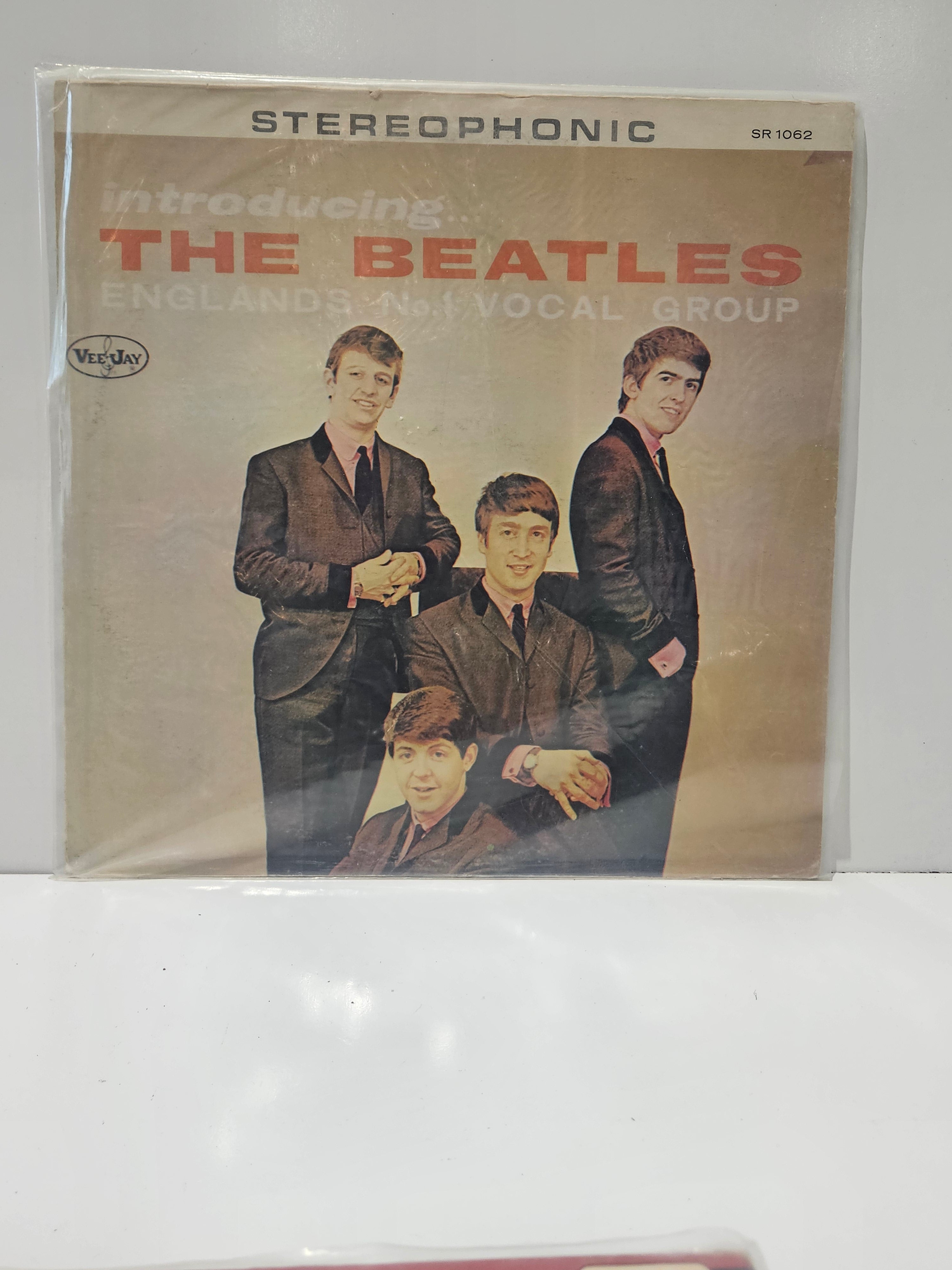 Vintage Introducing The Beatles SR 1062 Stereophonic Vee-Jay Stereo LP Vinyl Record