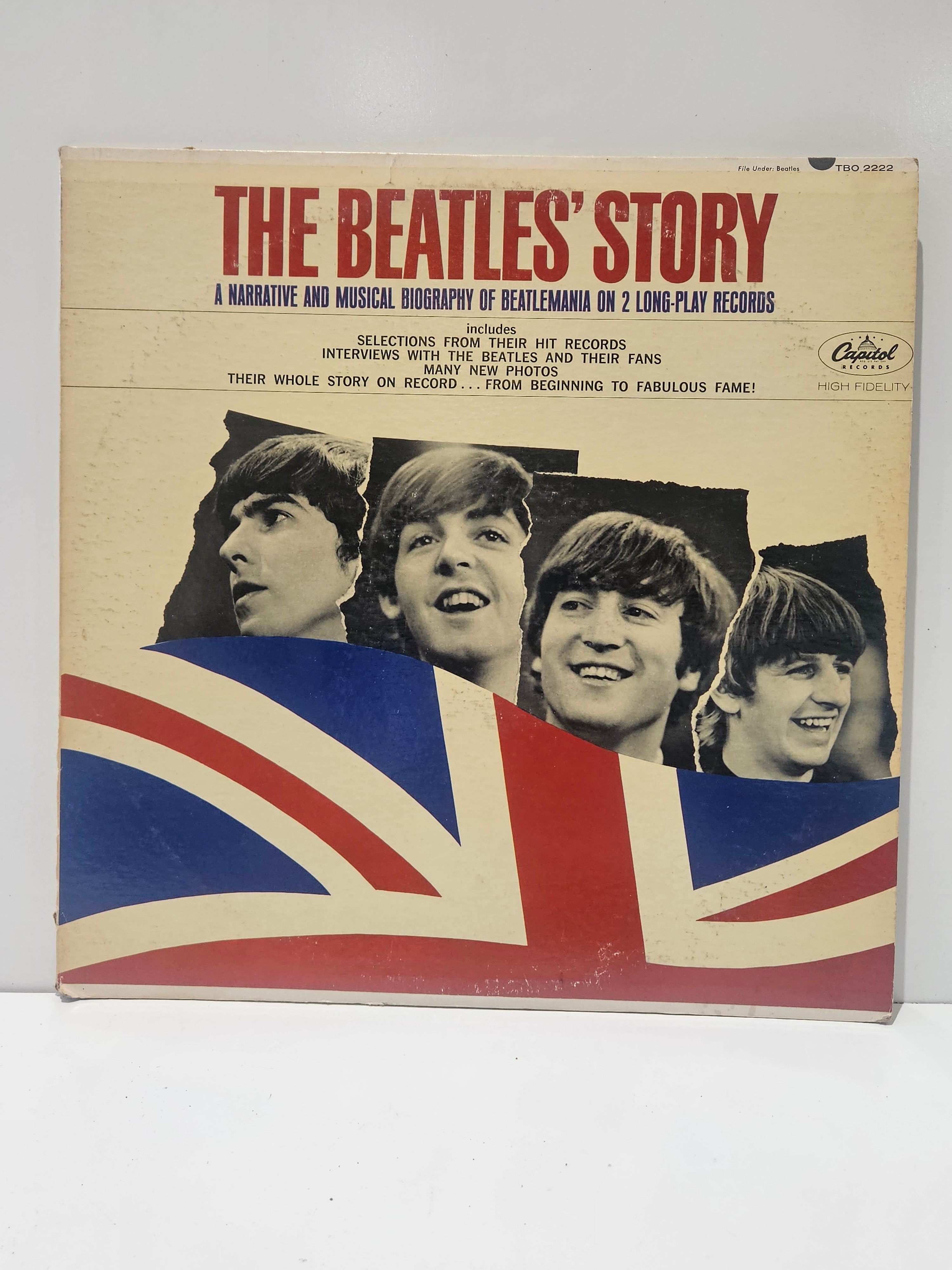 Vintage The Beatles' Story TBO-2222 Capitol Records 2LP Biography Vinyl Record Set