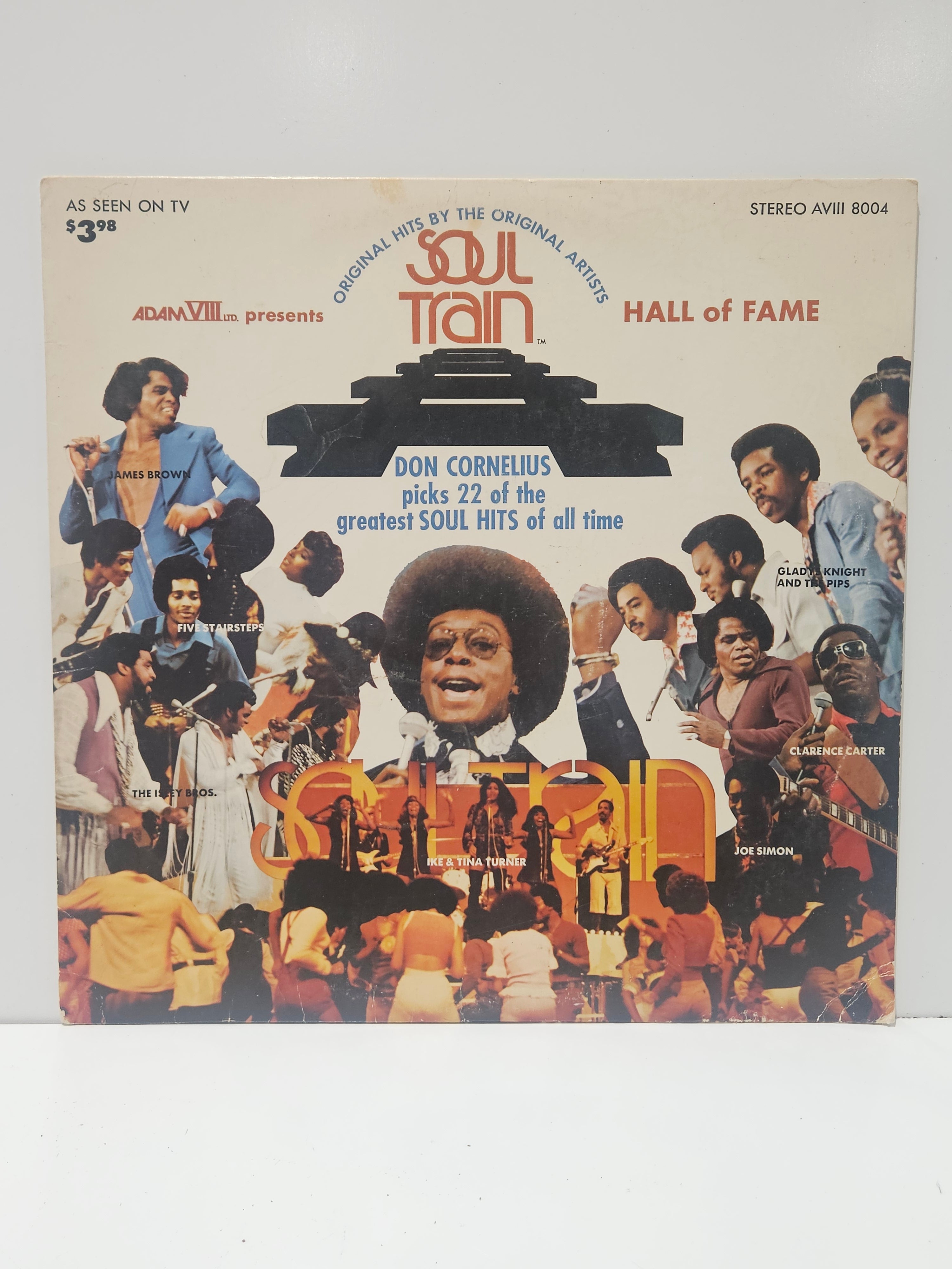 Vintage Soul Train Hall Of Fame AVIII 8004 Don Cornelius Soul Hits Stereo LP