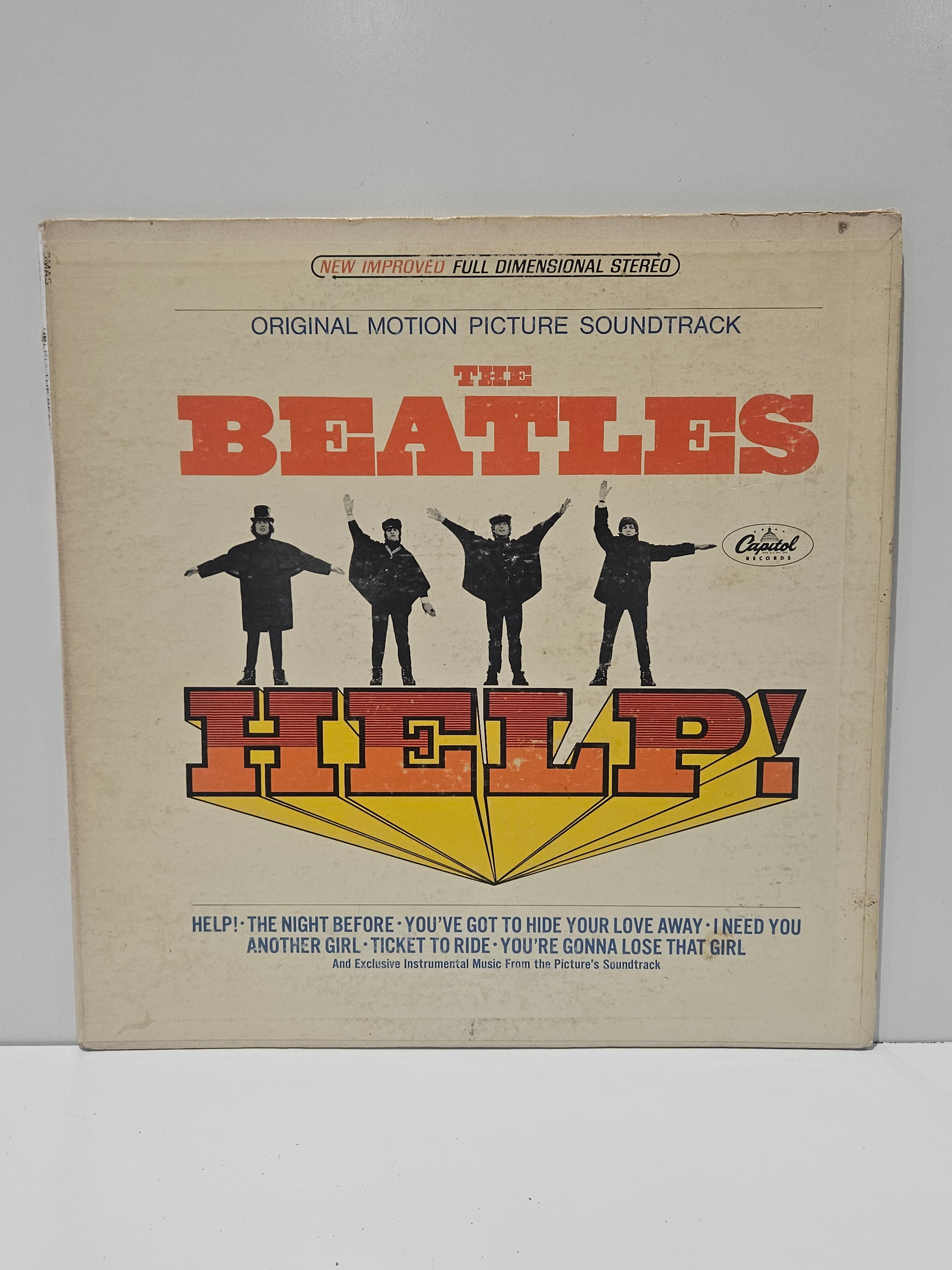 Vintage The Beatles Help! Original Motion Picture Soundtrack Capitol Stereo LP Record
