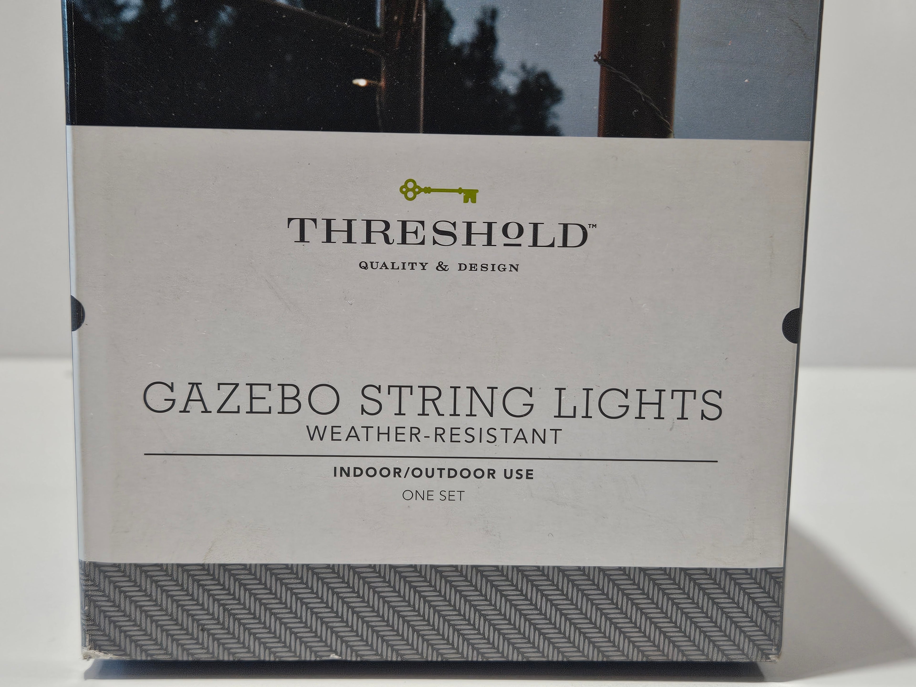 Threshold Gazebo String Lights Weather Resistant 103.75 Ft Indoor Outdoor Set