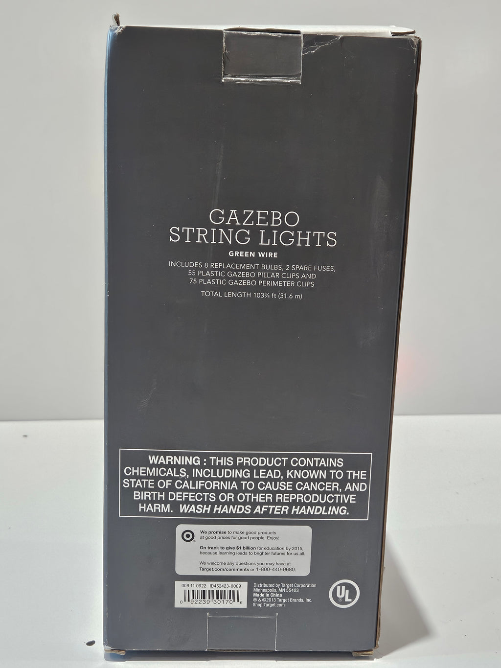 Threshold Gazebo String Lights Weather Resistant 103.75 Ft Indoor Outdoor Set