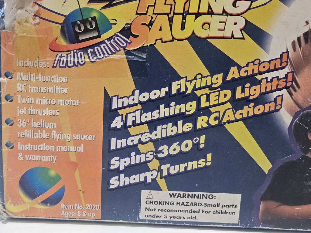 Vintage 1998 Alien Wizzard Radio Control Flying Saucer RC Toy Complete In Box