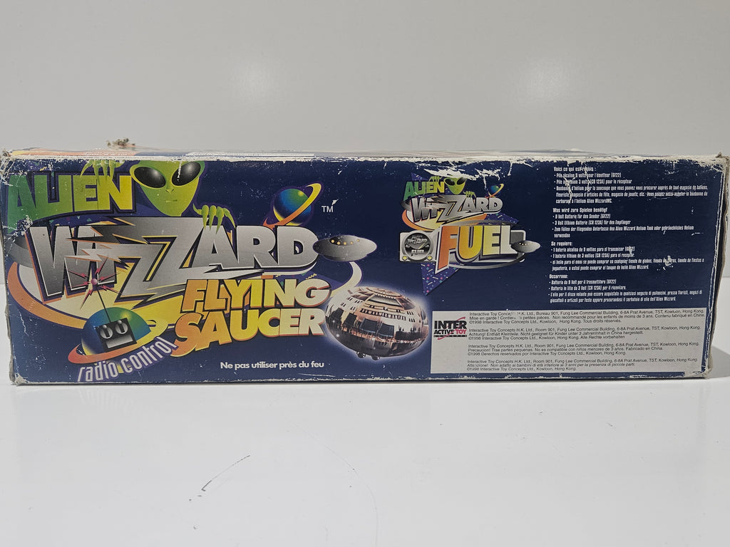 Vintage 1998 Alien Wizzard Radio Control Flying Saucer RC Toy Complete In Box