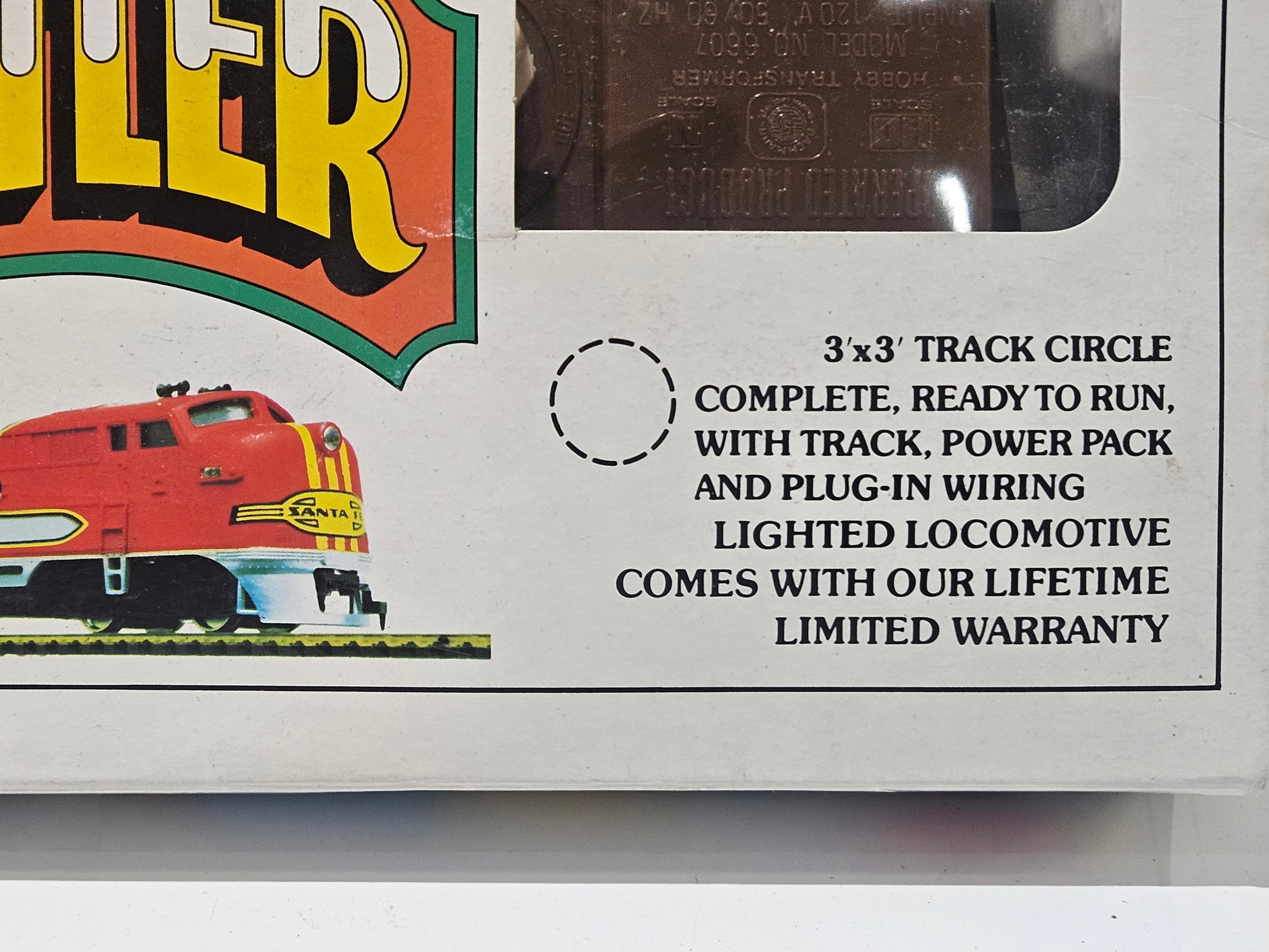 Vintage Bachmann Diesel Hustler HO Electric Train Set Santa Fe Ready To Run Boxed