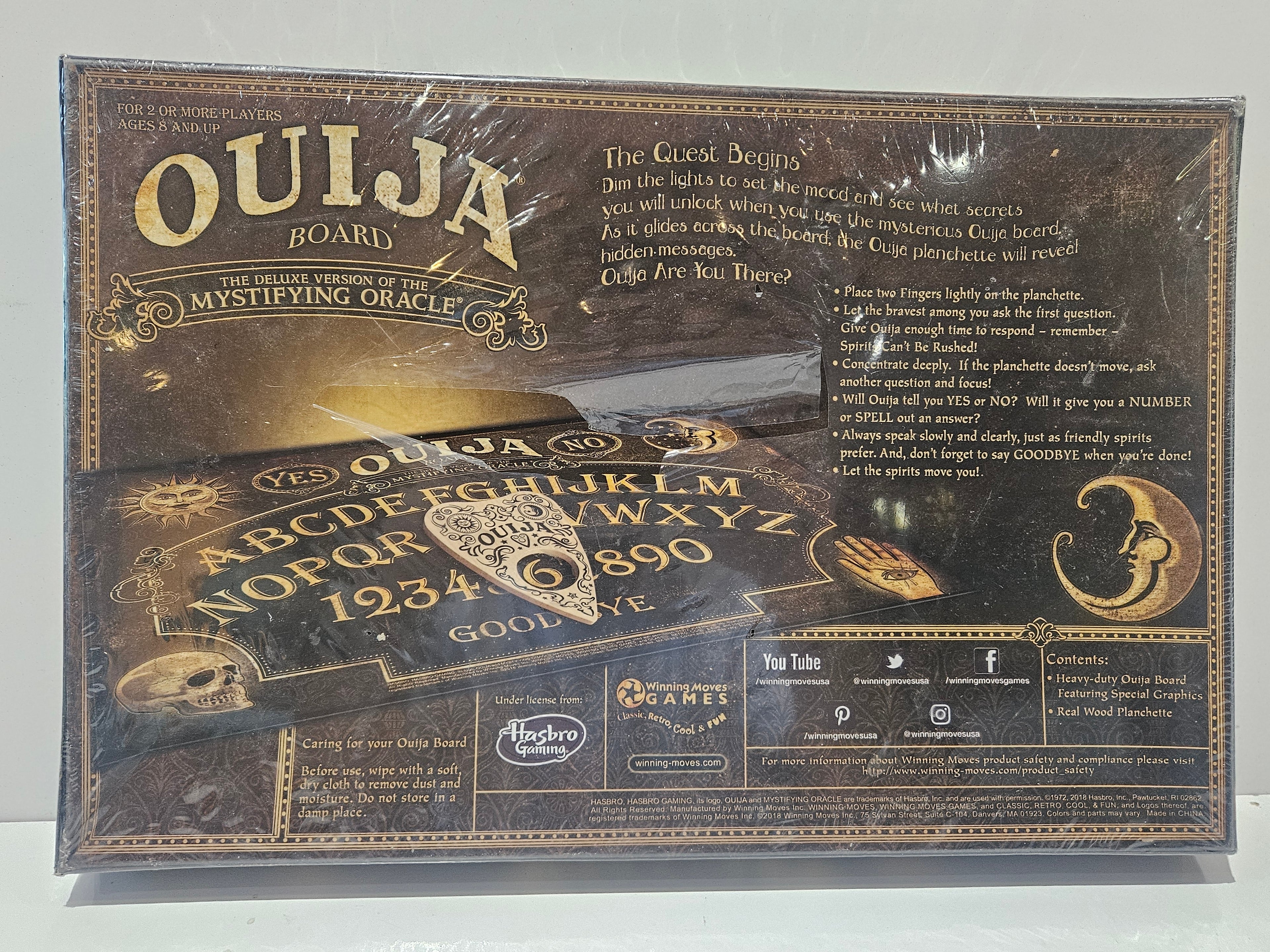 Hasbro Ouija Board Exclusive Edition Mystifying Oracle Deluxe Game Factory Sealed