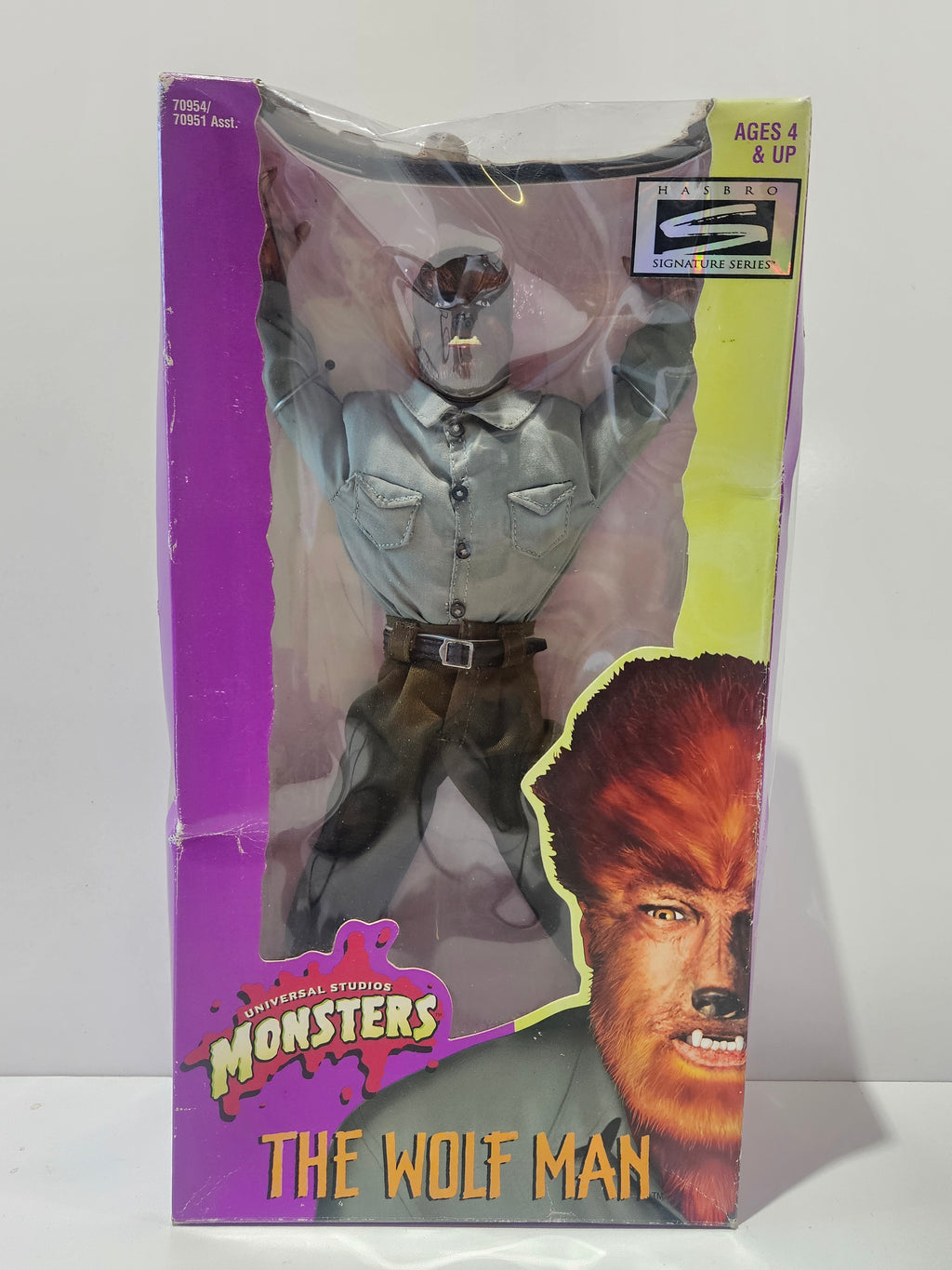 Vintage Hasbro Signature Series Universal Studios Monsters The Wolf Man Doll NRFB