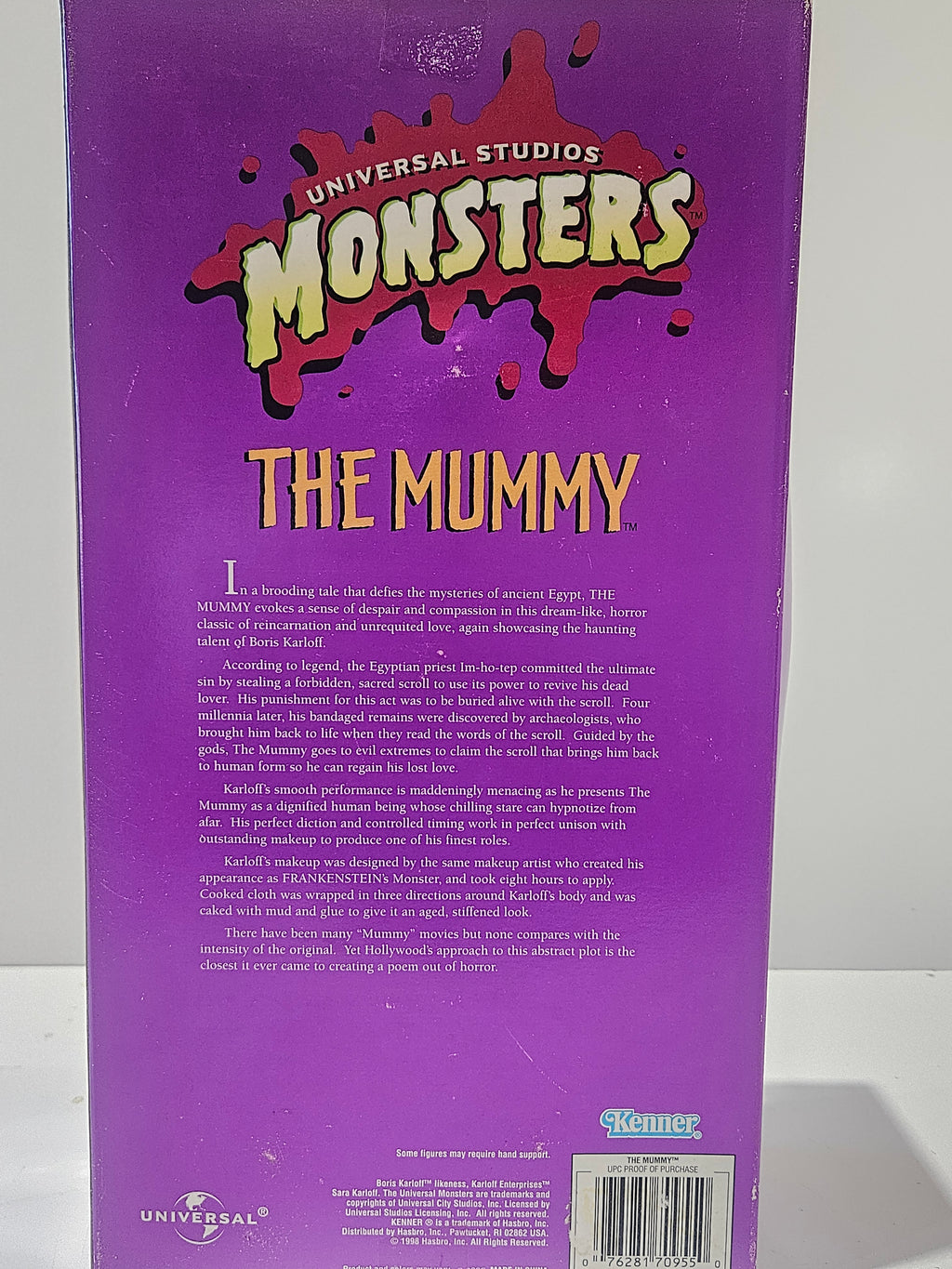 Vintage 1998 Hasbro Signature Series Universal Studios Monsters The Mummy Doll NRFB