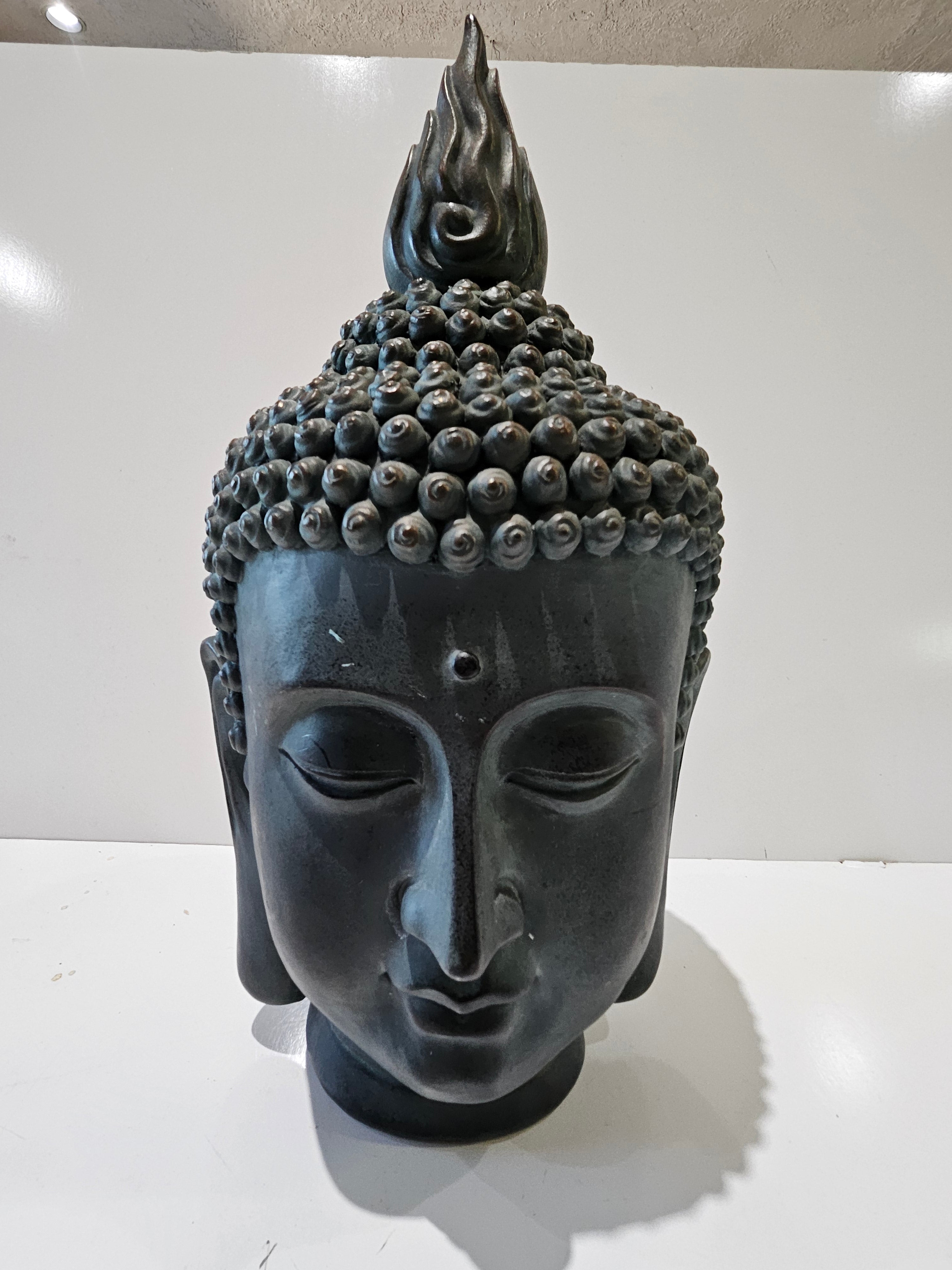 Large Resin Buddha Head Bust Sculpture Meditation Zen Home Garden Decor Statue