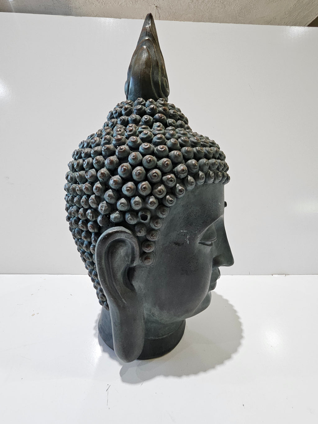 Large Resin Buddha Head Bust Sculpture Meditation Zen Home Garden Decor Statue