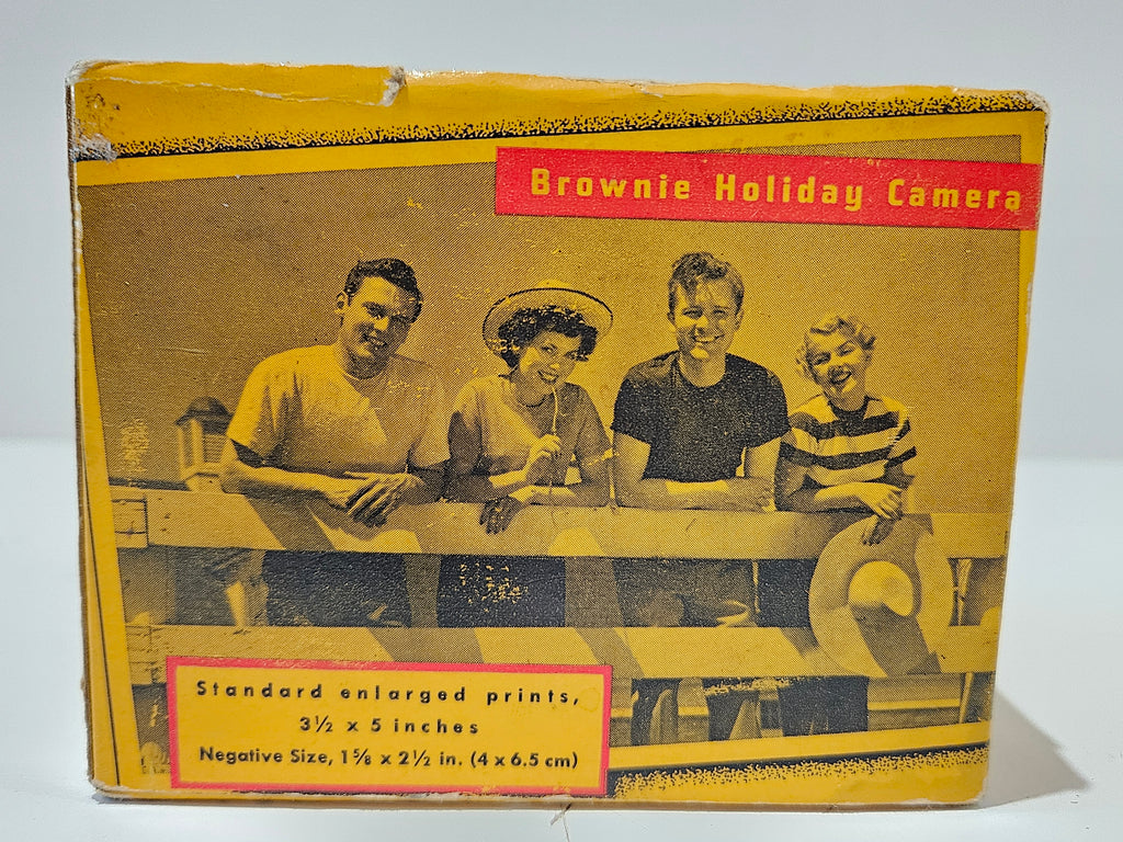Vintage Kodak Brownie Holiday Camera With Original Box Dakon Lens 127 Film USA
