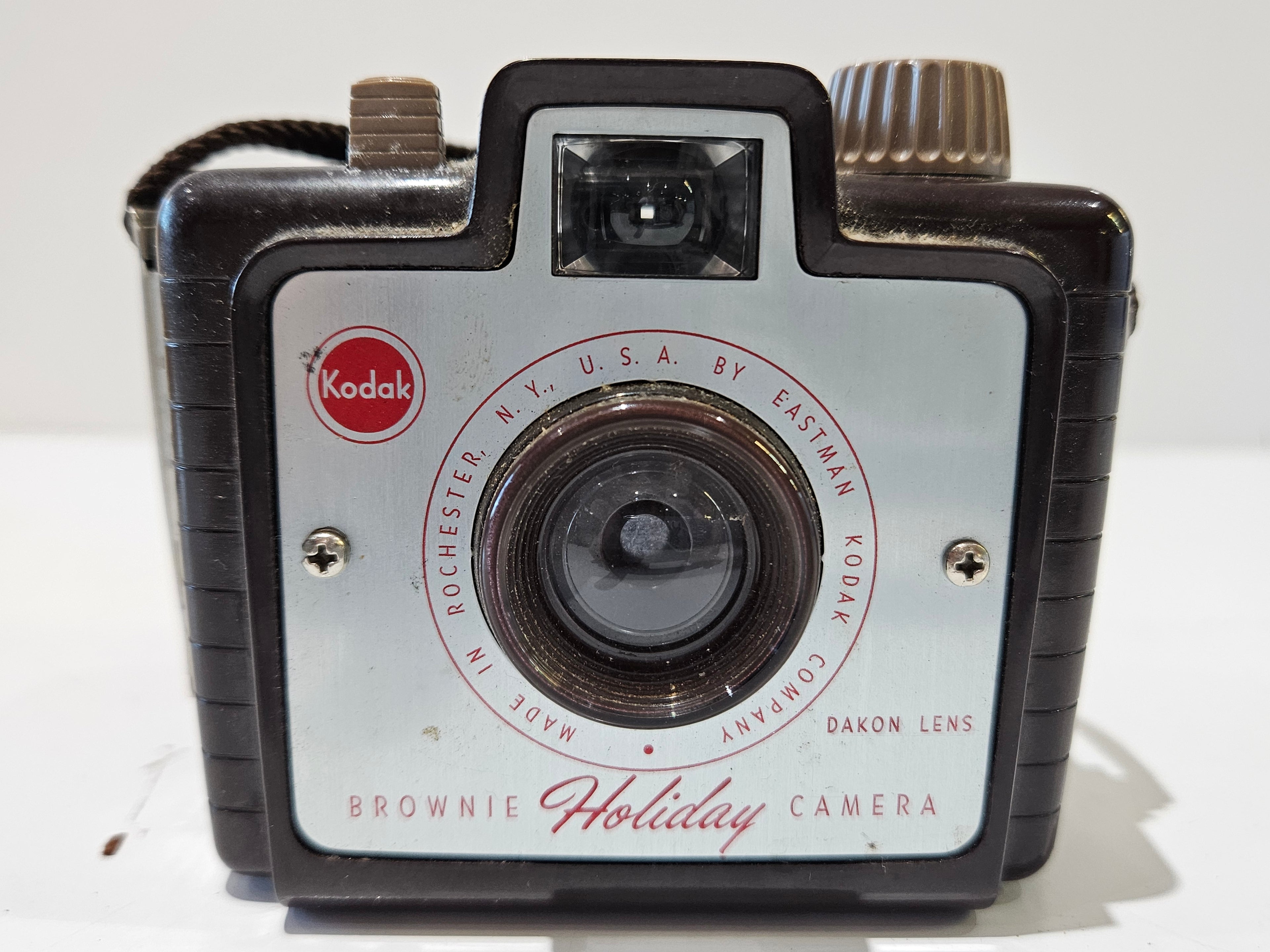 Vintage Kodak Brownie Holiday Camera With Original Box Dakon Lens 127 Film USA