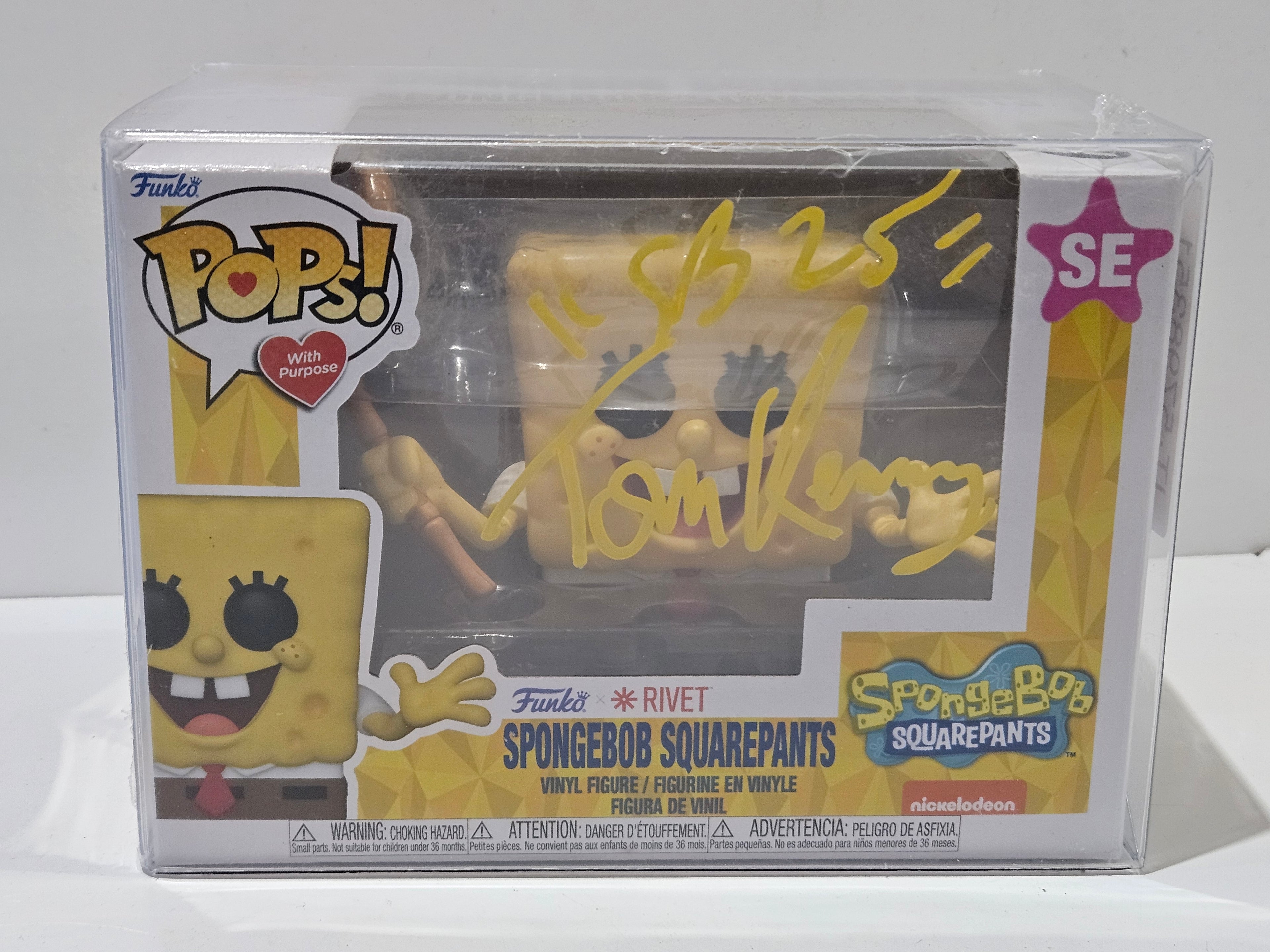 Tom Kenny SpongeBob SquarePants Special Edition Autographed Signed Funko Pop COA