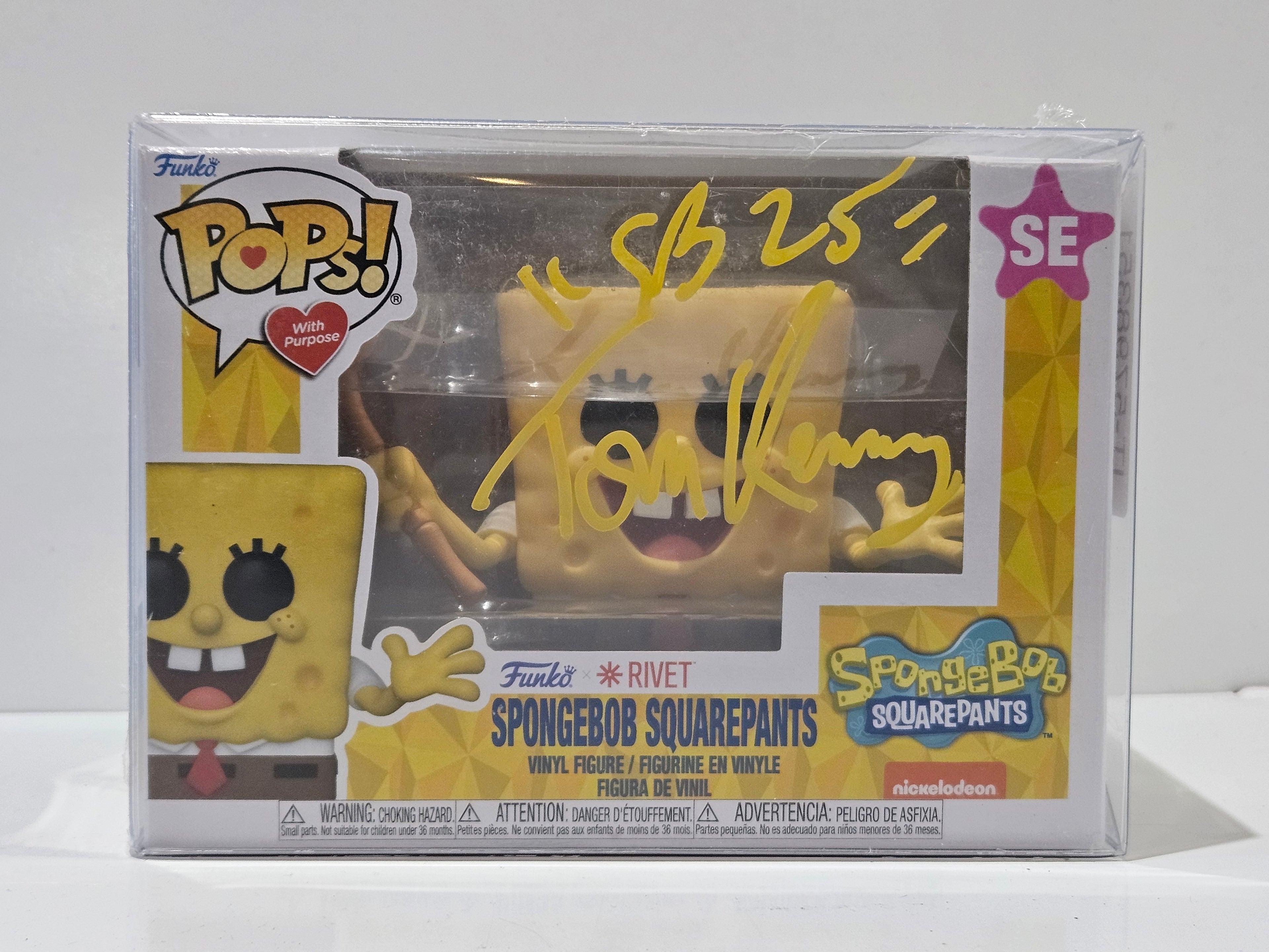 Tom Kenny SpongeBob SquarePants Special Edition Autographed Signed Funko Pop COA