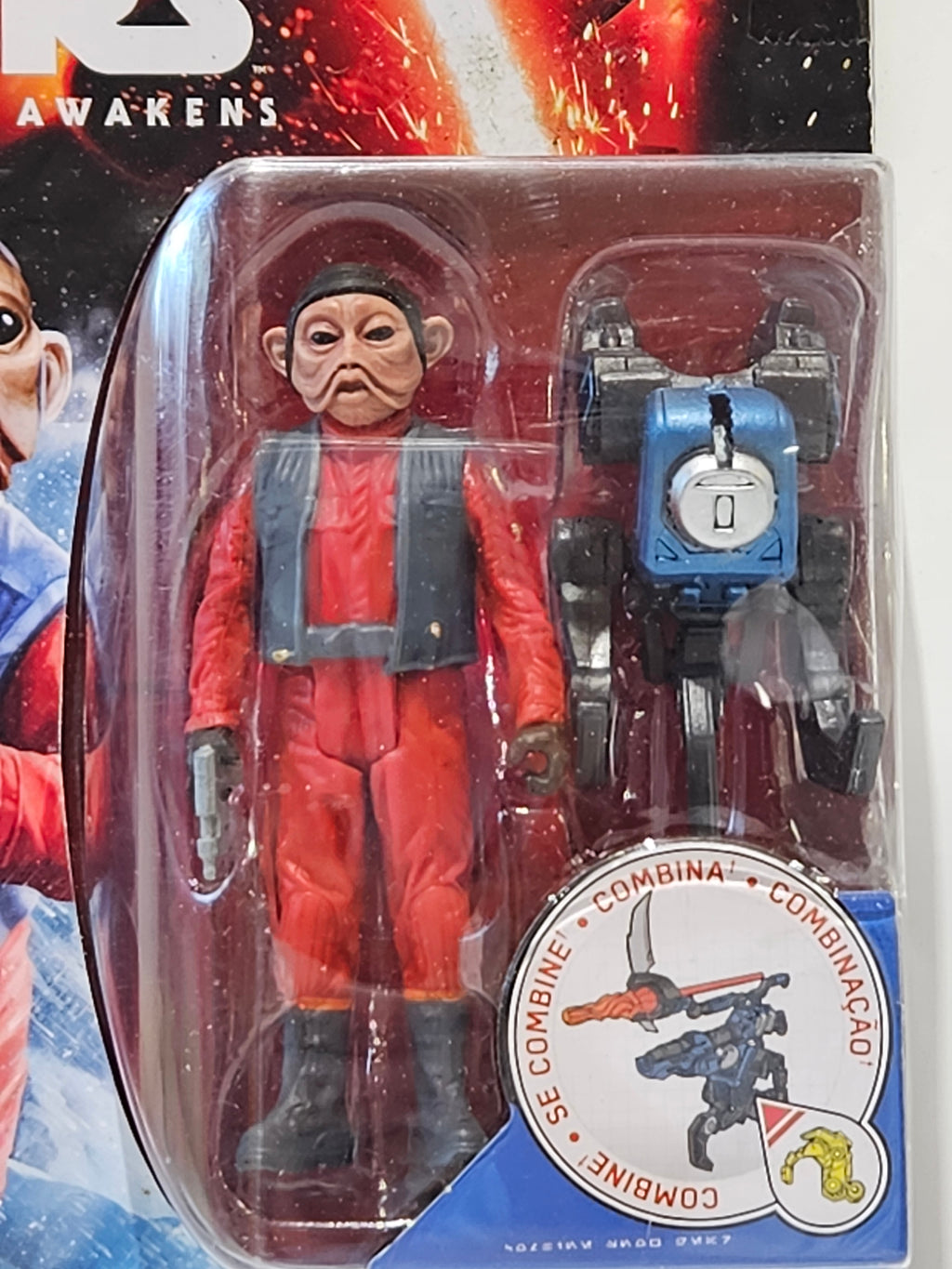 Star Wars The Force Awakens Nien Nunb B6951 Hasbro Disney 3.75" Action Figure MOC