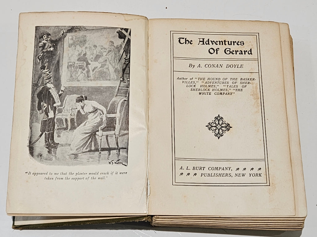 Vintage 1903 The Adventures Of Gerard A. Conan Doyle A.L. Burt Illustrated Hardcover