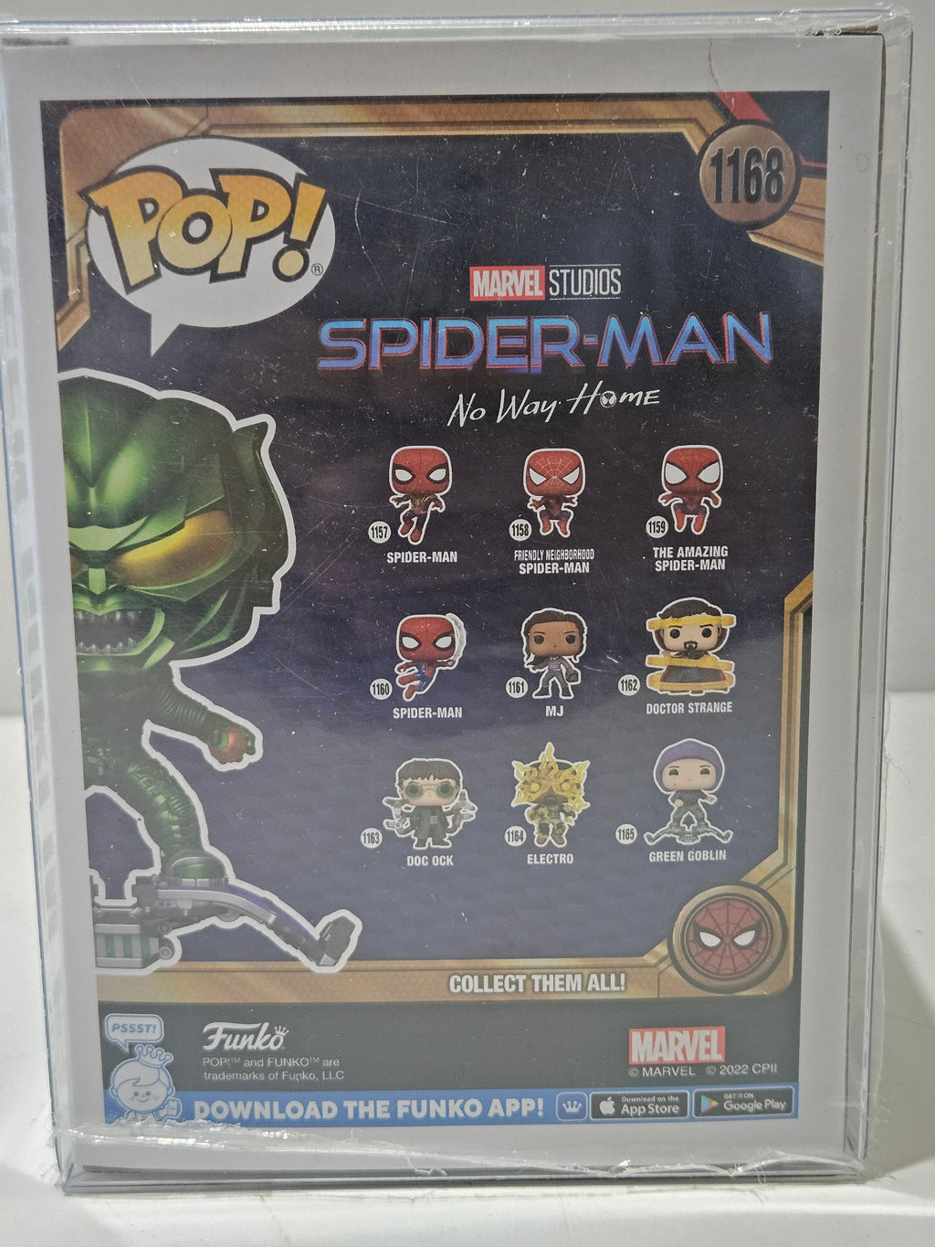 Funko Pop Green Goblin #1168 Signed Autograph COA Spider-Man No Way Home Marvel