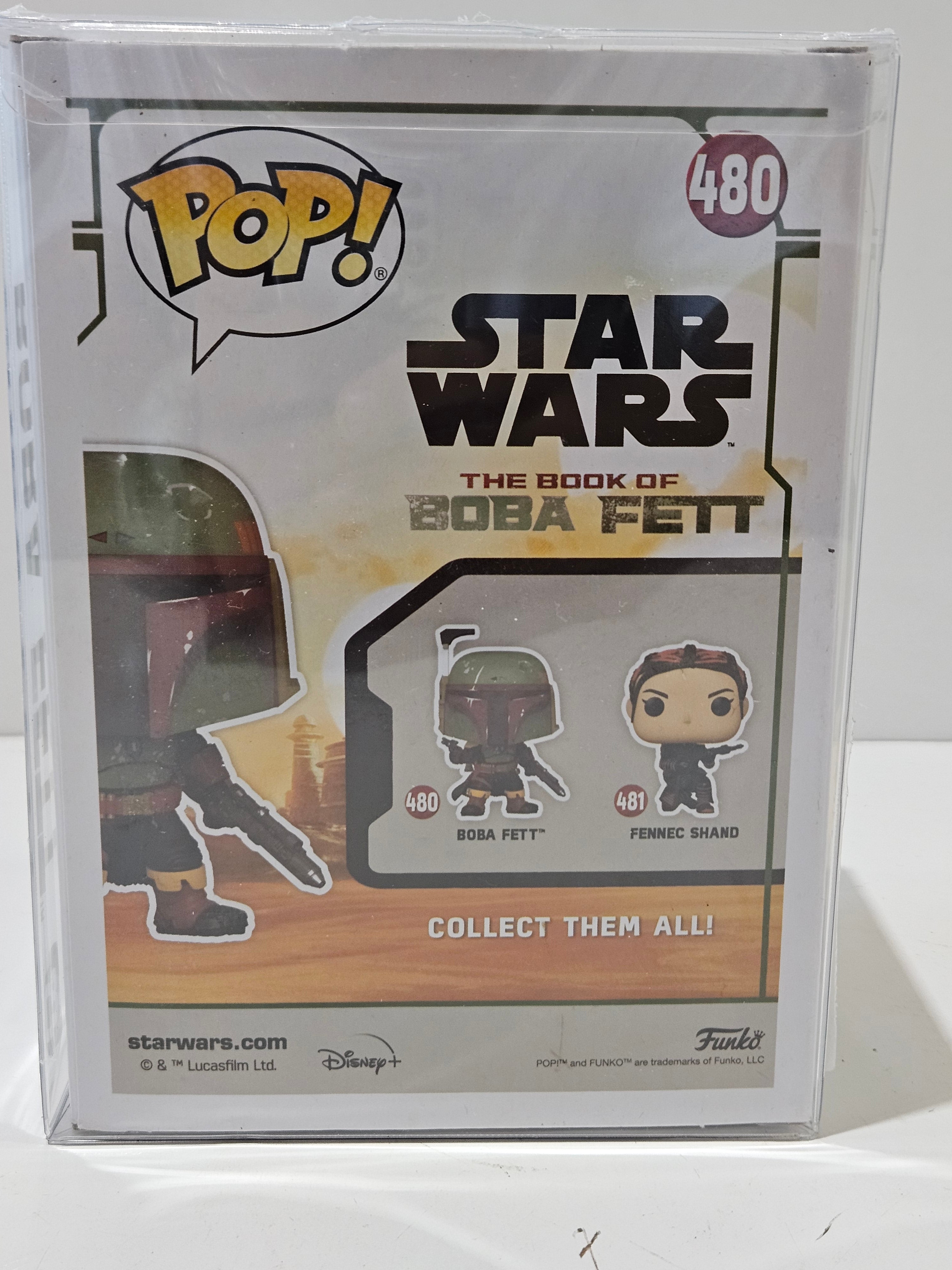 Funko Pop Boba Fett #480 Signed Autograph Temuera Morrison Star Wars COA