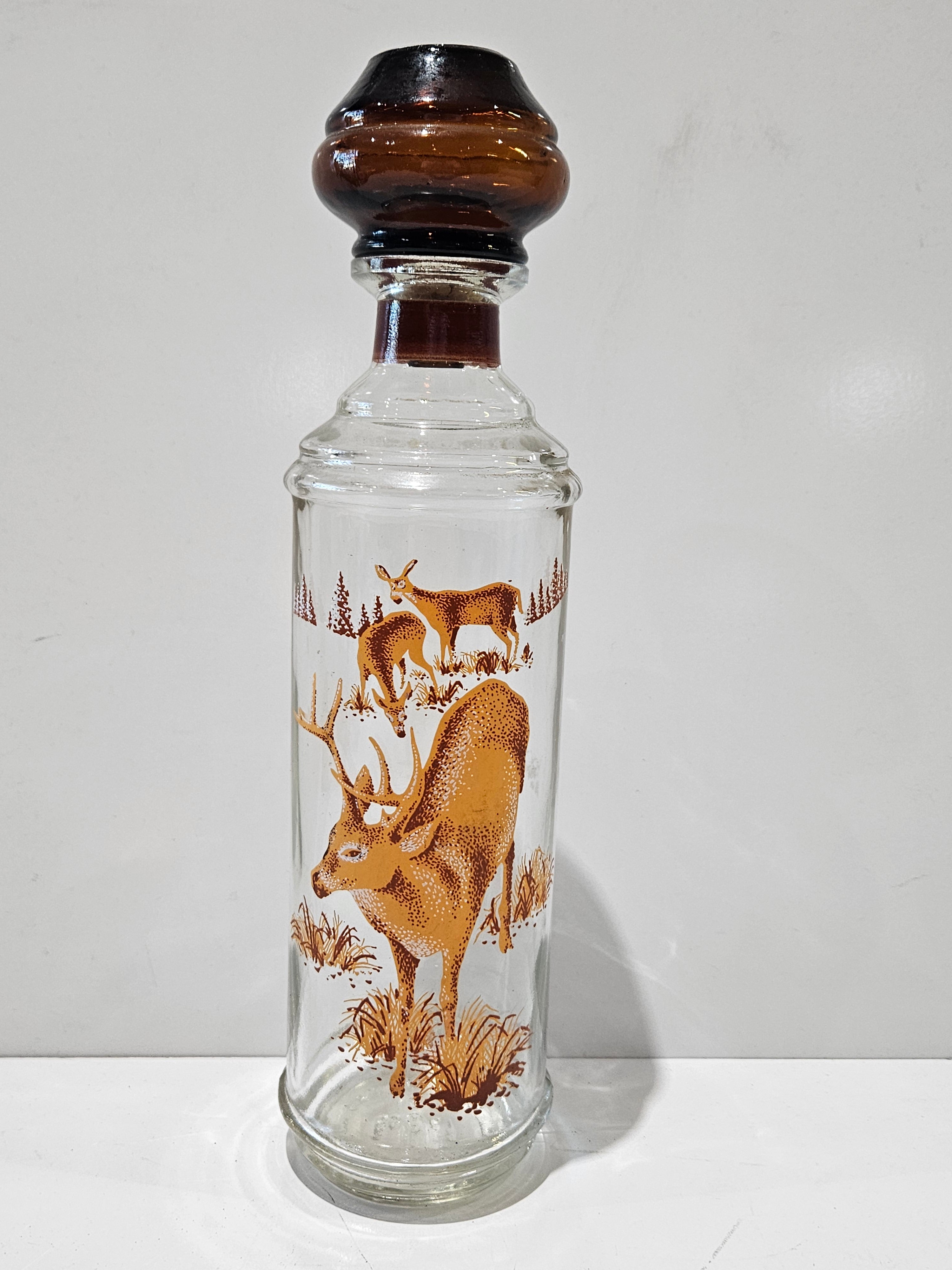 Cabin Still Vintage 1967 Sportsman's Collection Deer Whiskey Bottle Decanter