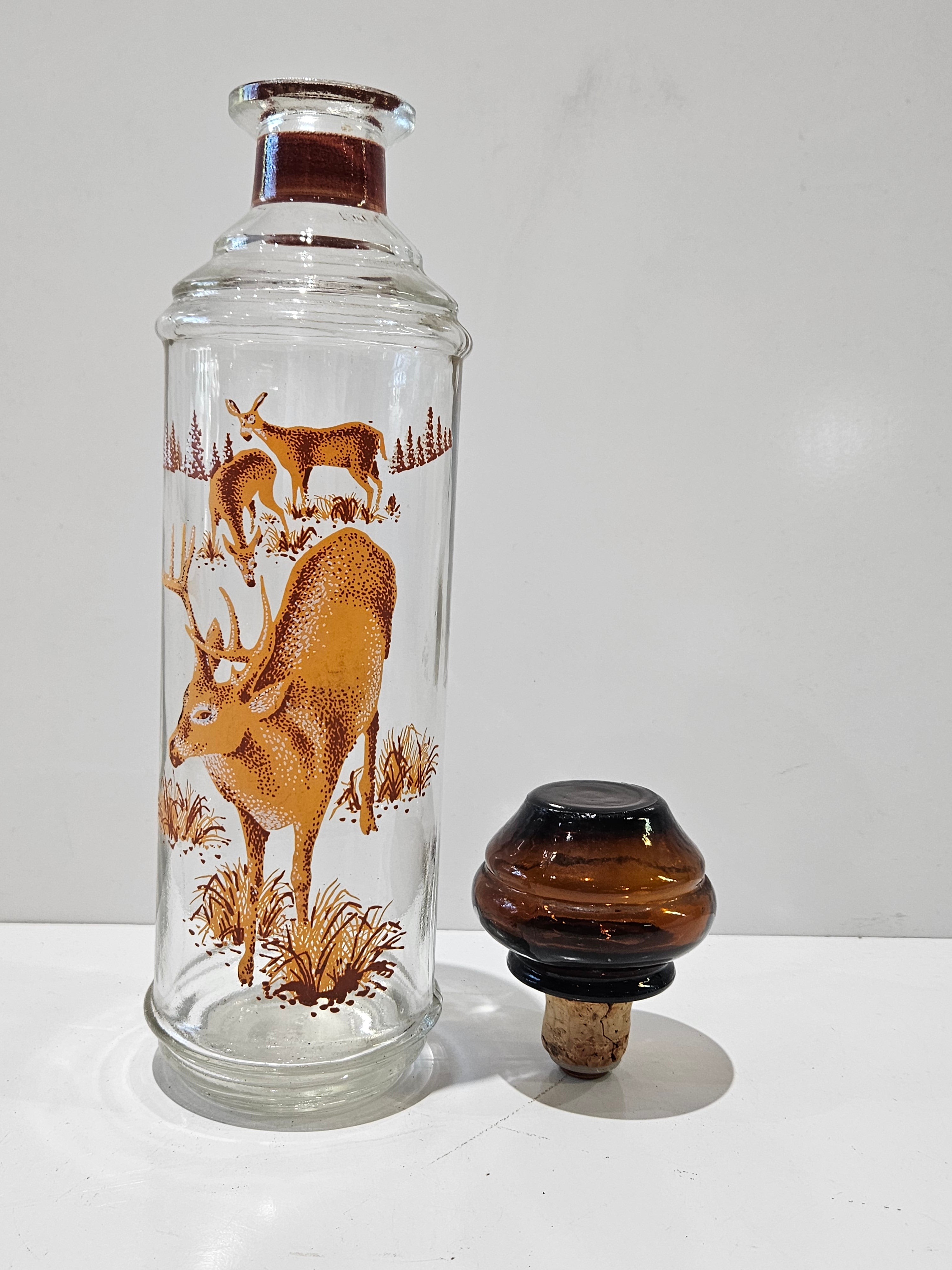Cabin Still Vintage 1967 Sportsman's Collection Deer Whiskey Bottle Decanter