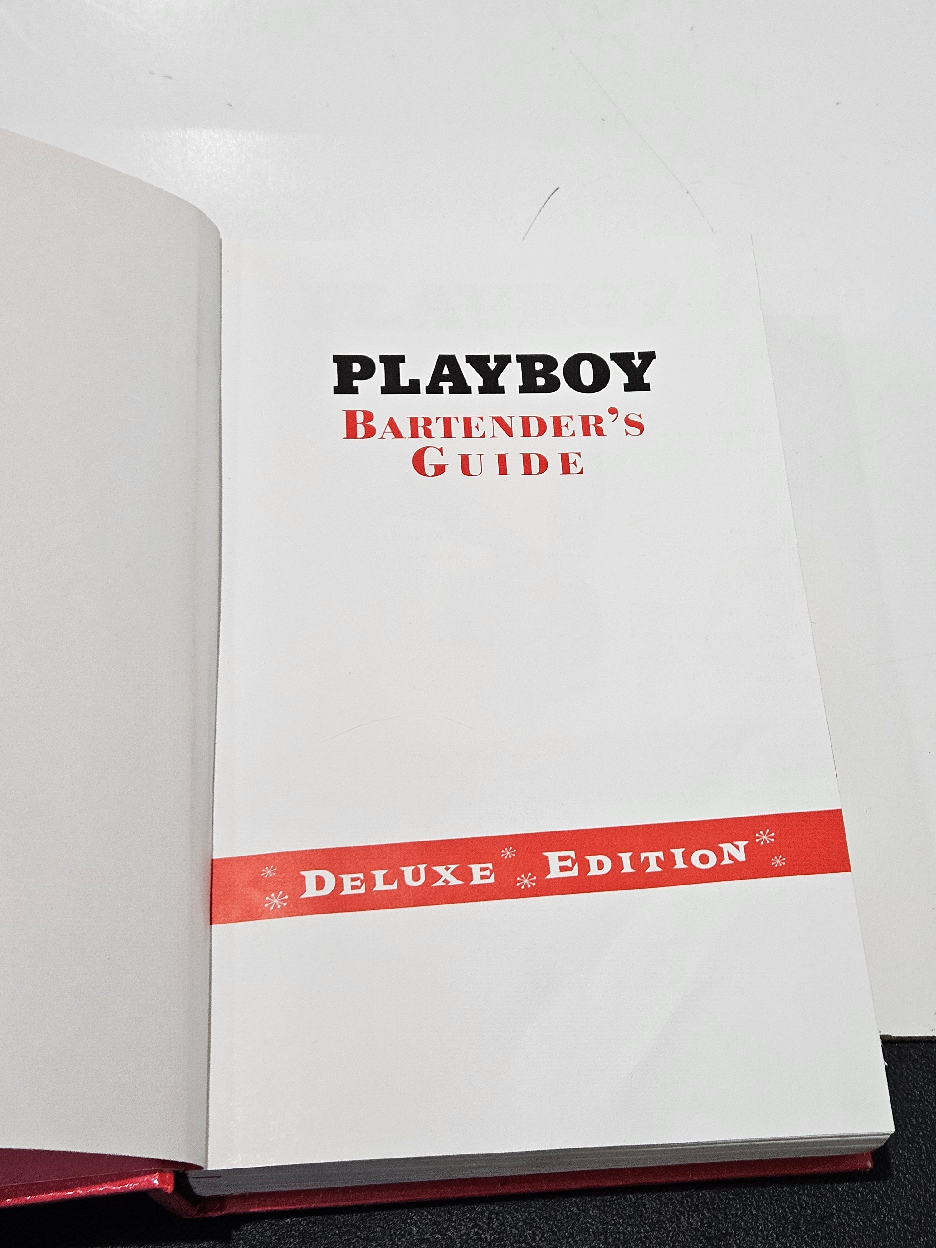 Playboy Bartender's Guide Deluxe Edition Thomas Mario LeRoy Neiman Hardcover Book