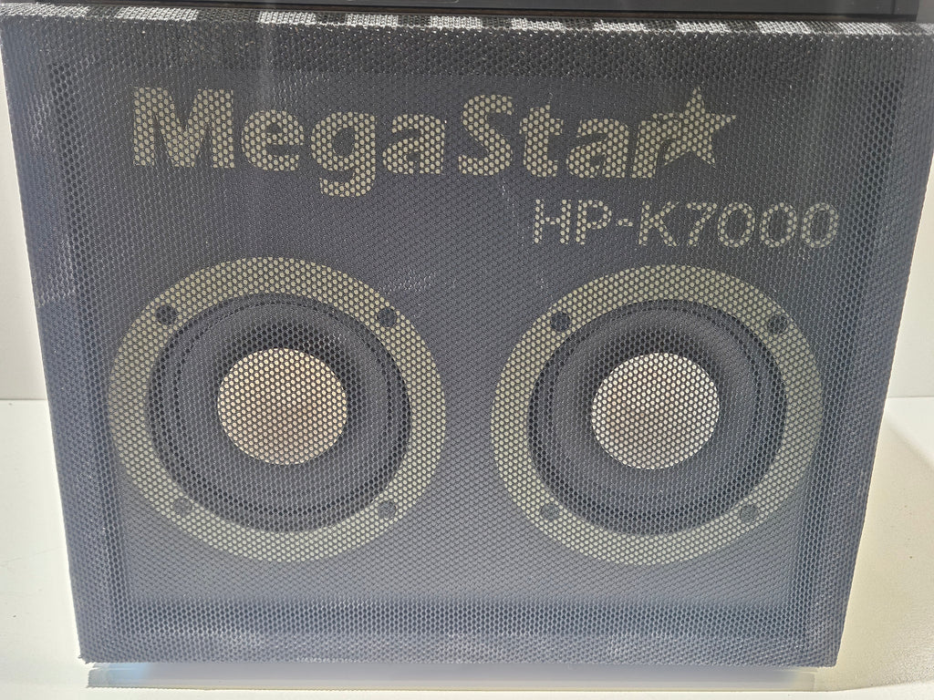 Vintage MegaStar HP-K7000 Dual Cassette Karaoke Stereo Speaker System Boombox