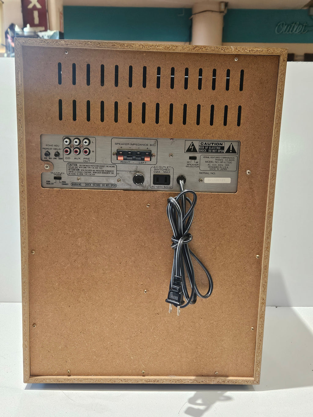 MegaStar HP-K7000 Vintage Dual Cassette Karaoke Stereo System Made In Japan