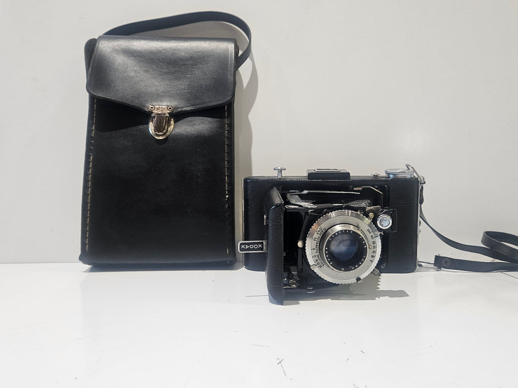 Vintage Kodak Six-20 Folding Camera with Anaston Lens & Original Leather Carrying Case